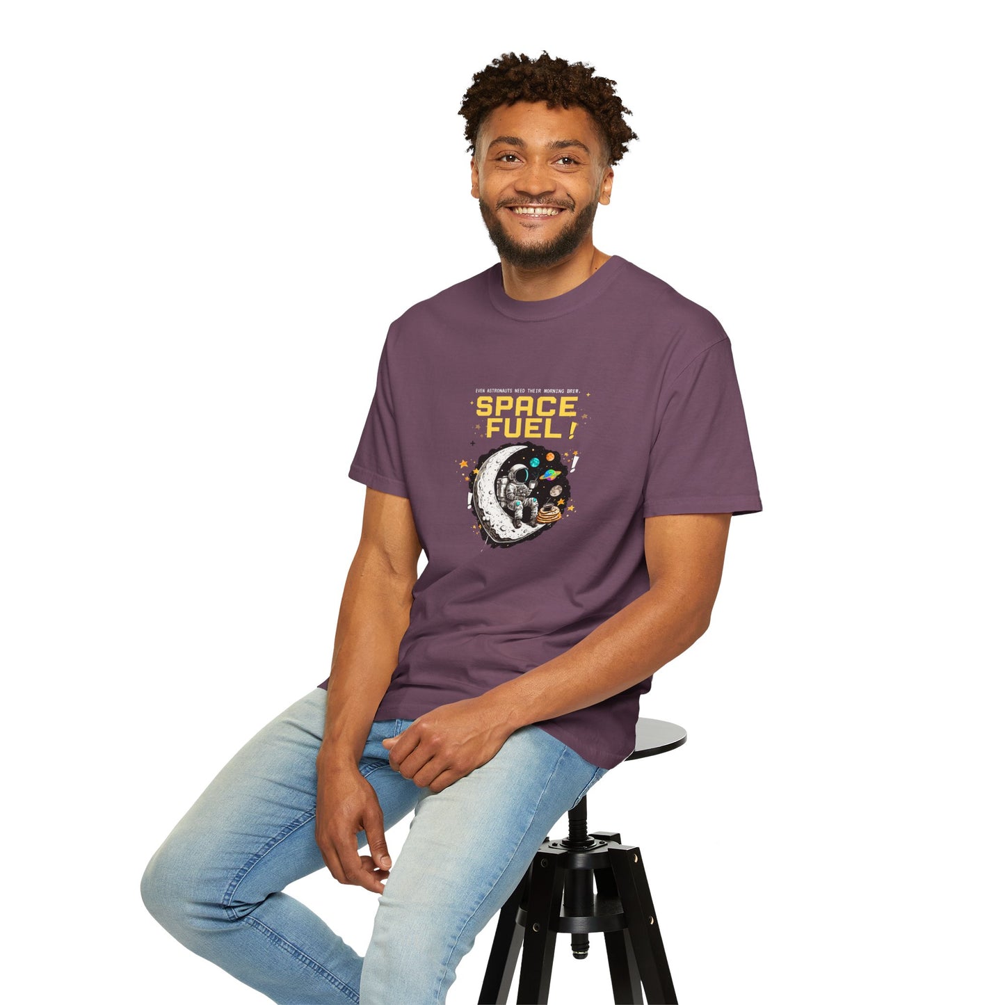 Space Fuel Unisex Garment-Dyed T-shirt
