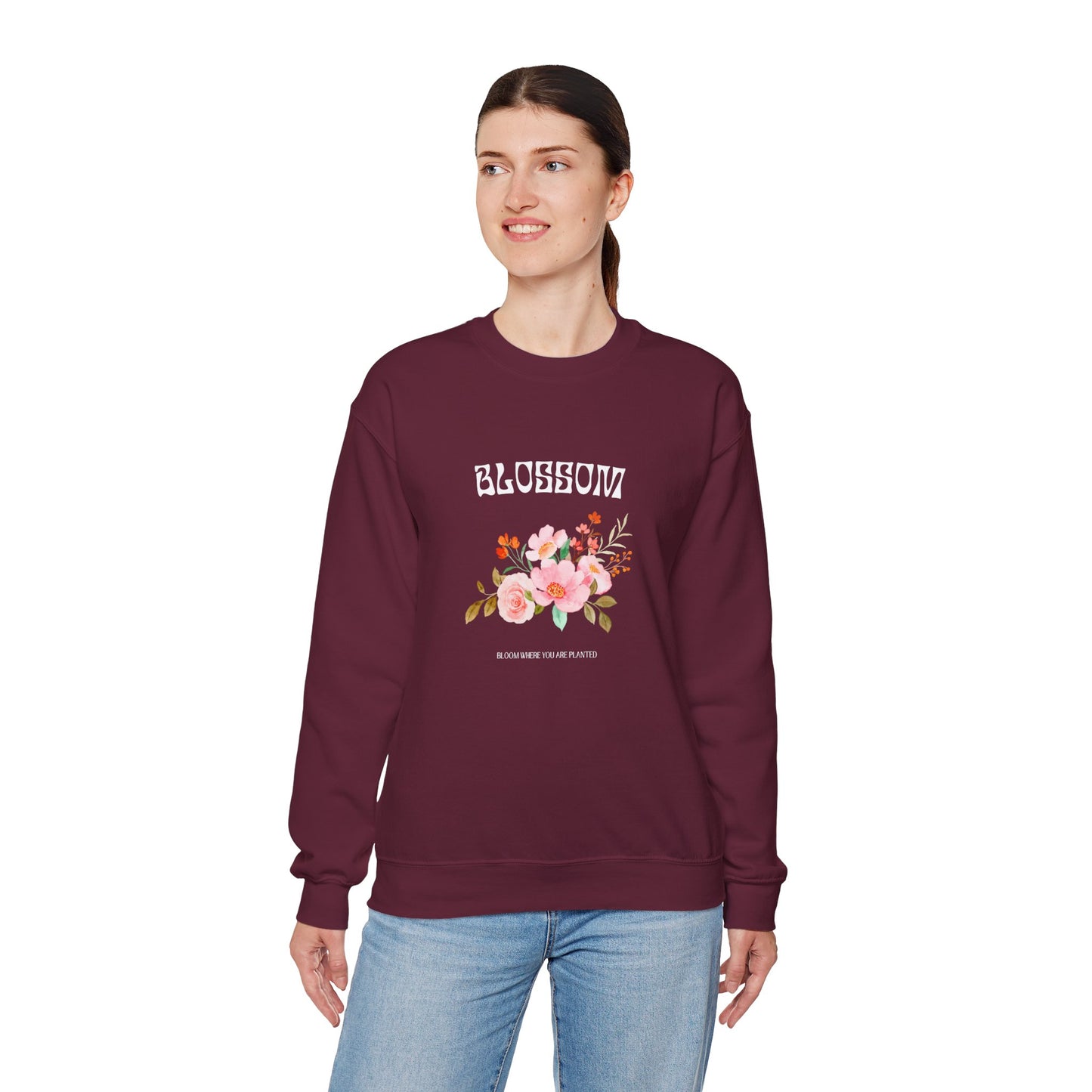Blossom Women's Heavy Blend™ Crewneck Sweatshirt