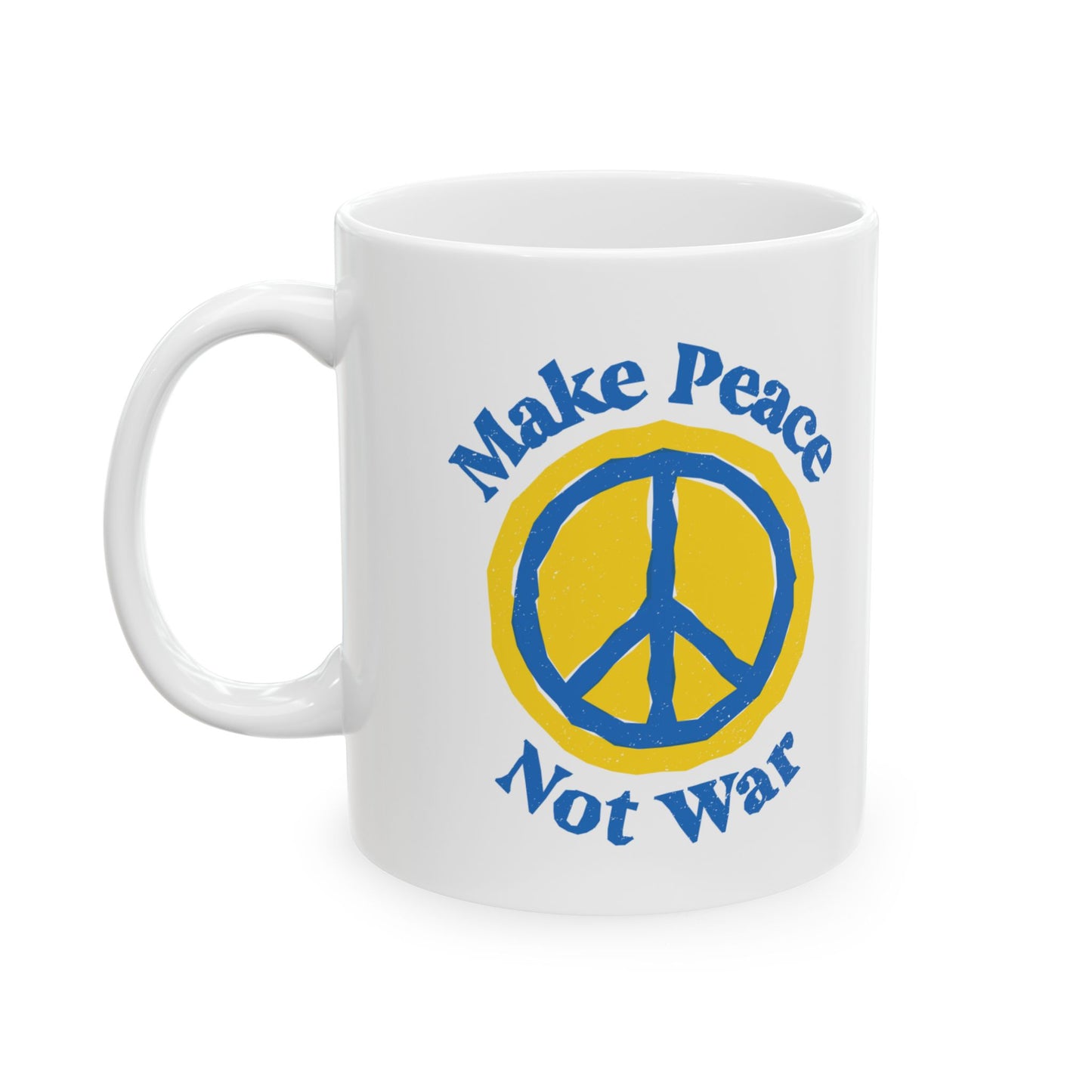 Make Peace Ceramic Mug, (11oz, 15oz)