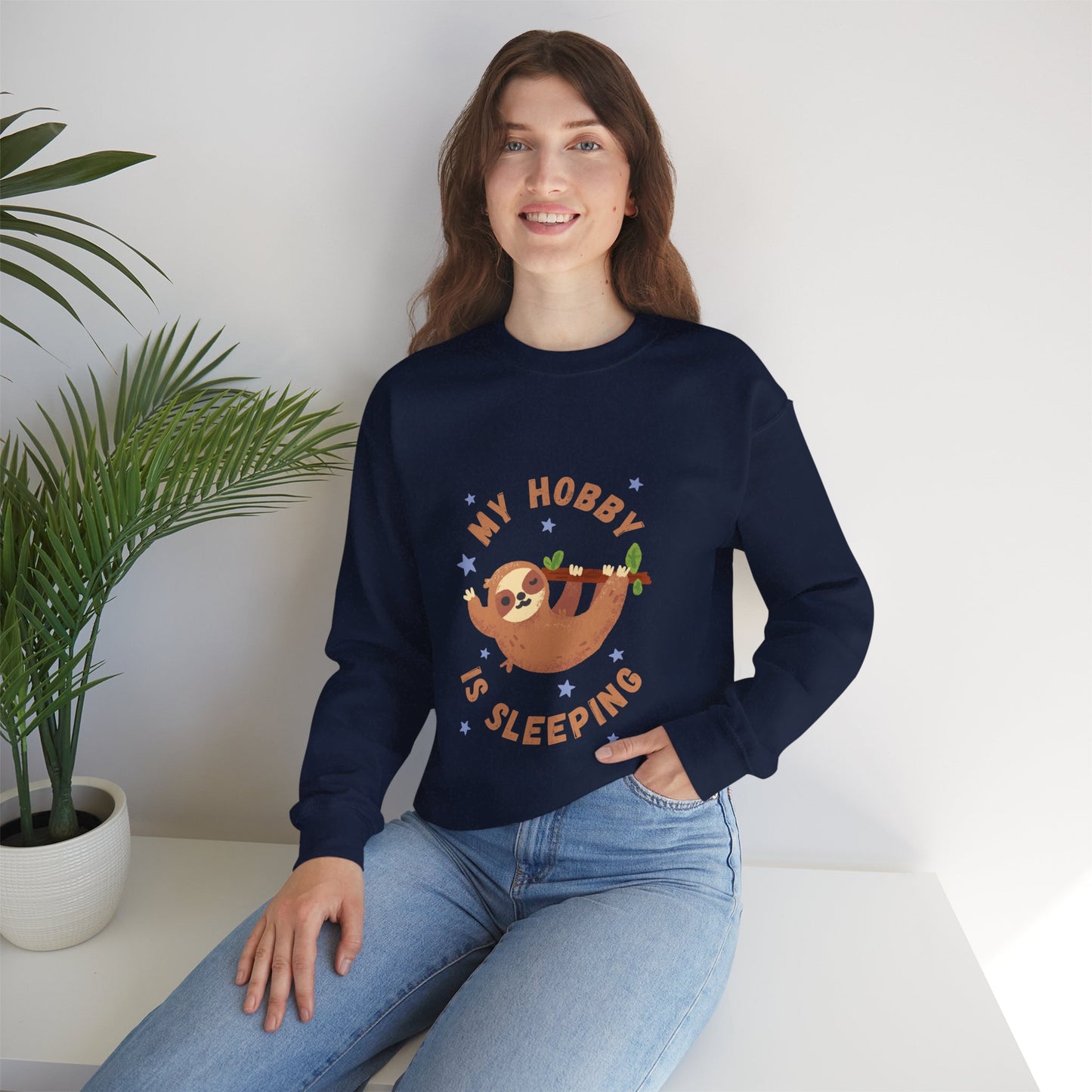 My Hobby Is Sleeping Women's Heavy Blend™ Crewneck Sweatshirt