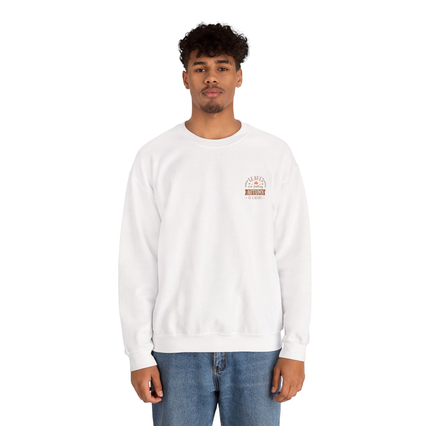 Leaves Are Falling Autumn Is Calling Unisex Heavy Blend™ Crewneck Sweatshirt