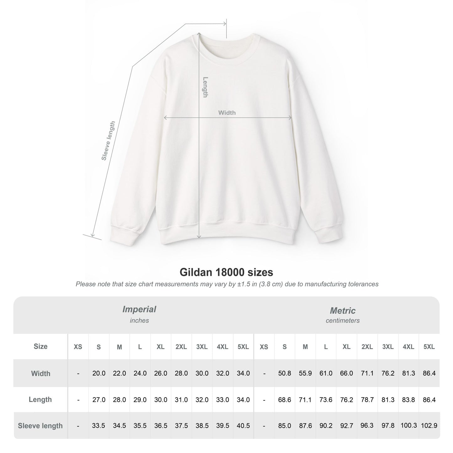 Push Your Limits Unisex Heavy Blend™ Crewneck Sweatshirt (Embroidery Decoration)