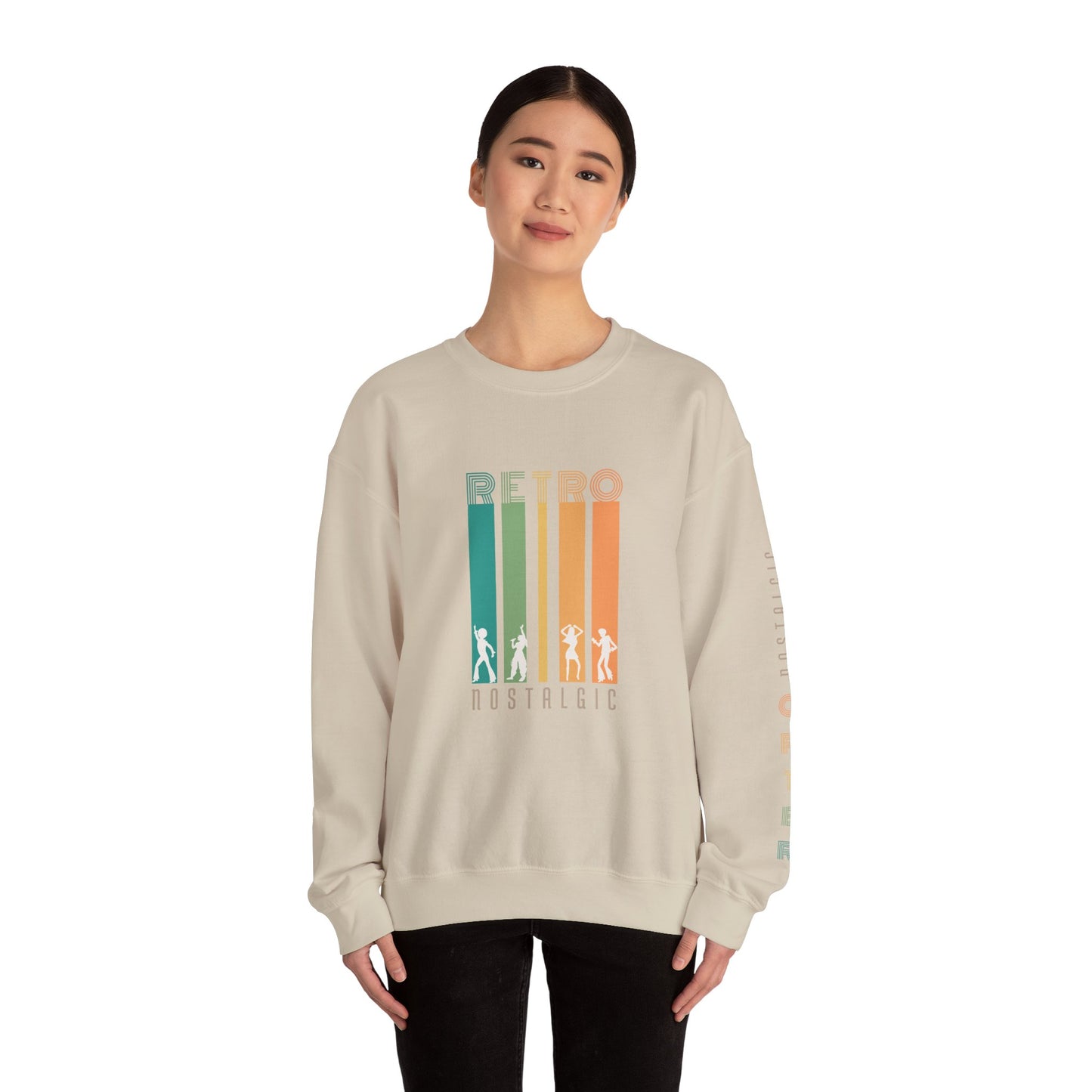 Retro Nostalgic Unisex Heavy Blend™ Crewneck Sweatshirt