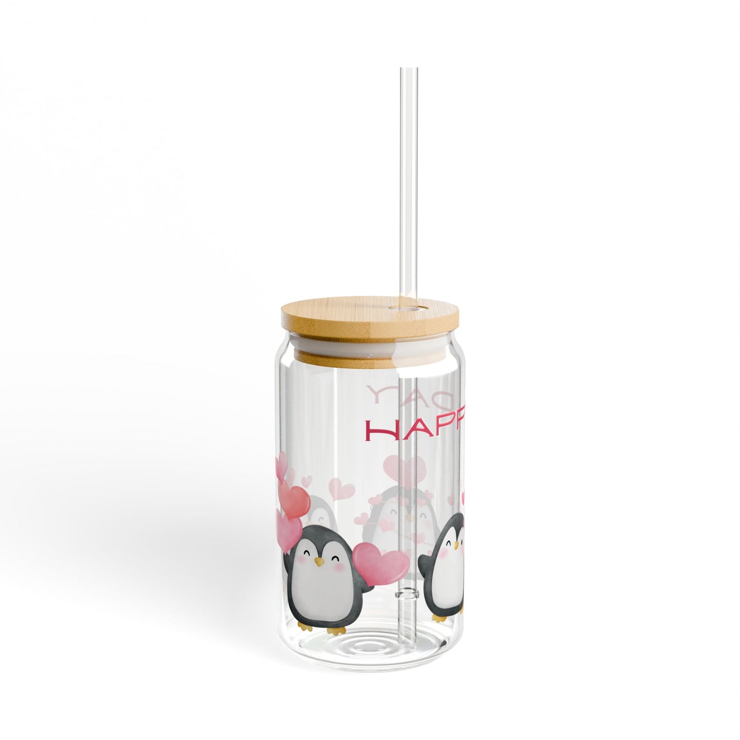 Happy Day Sipper Glass, 16oz