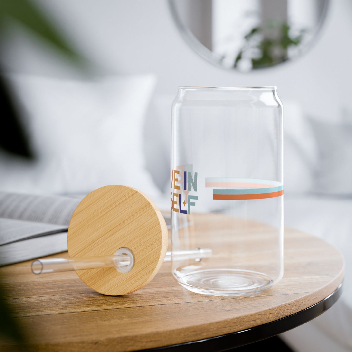 Believe In Yourself Sipper Glass, 16oz