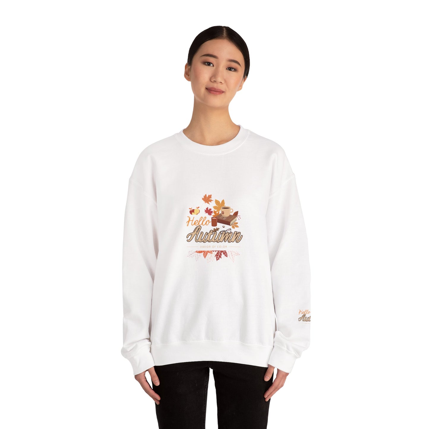 Hello Autumn Season Of Colour Unisex Heavy Blend™ Crewneck Sweatshirt