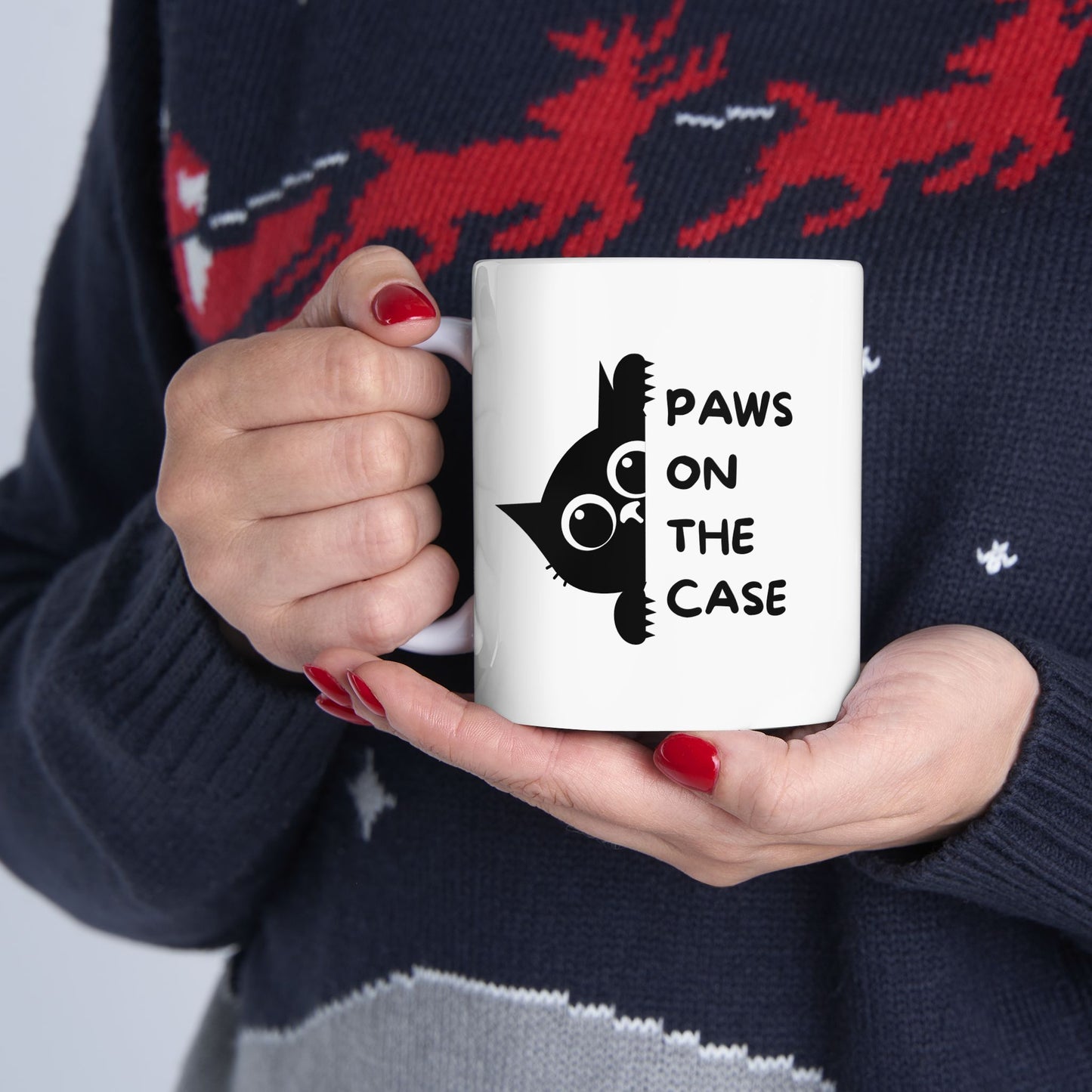 Paws On The Case Ceramic Mug, (11oz, 15oz)