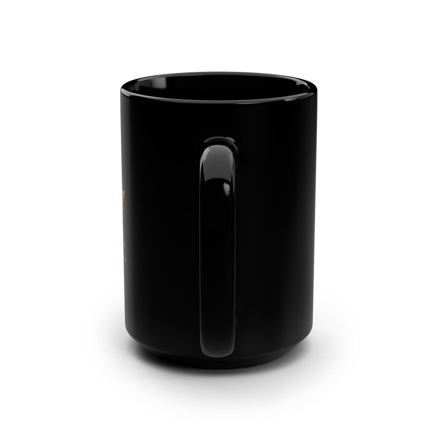 Autumn Hot Tea Time Black Mug, 15oz