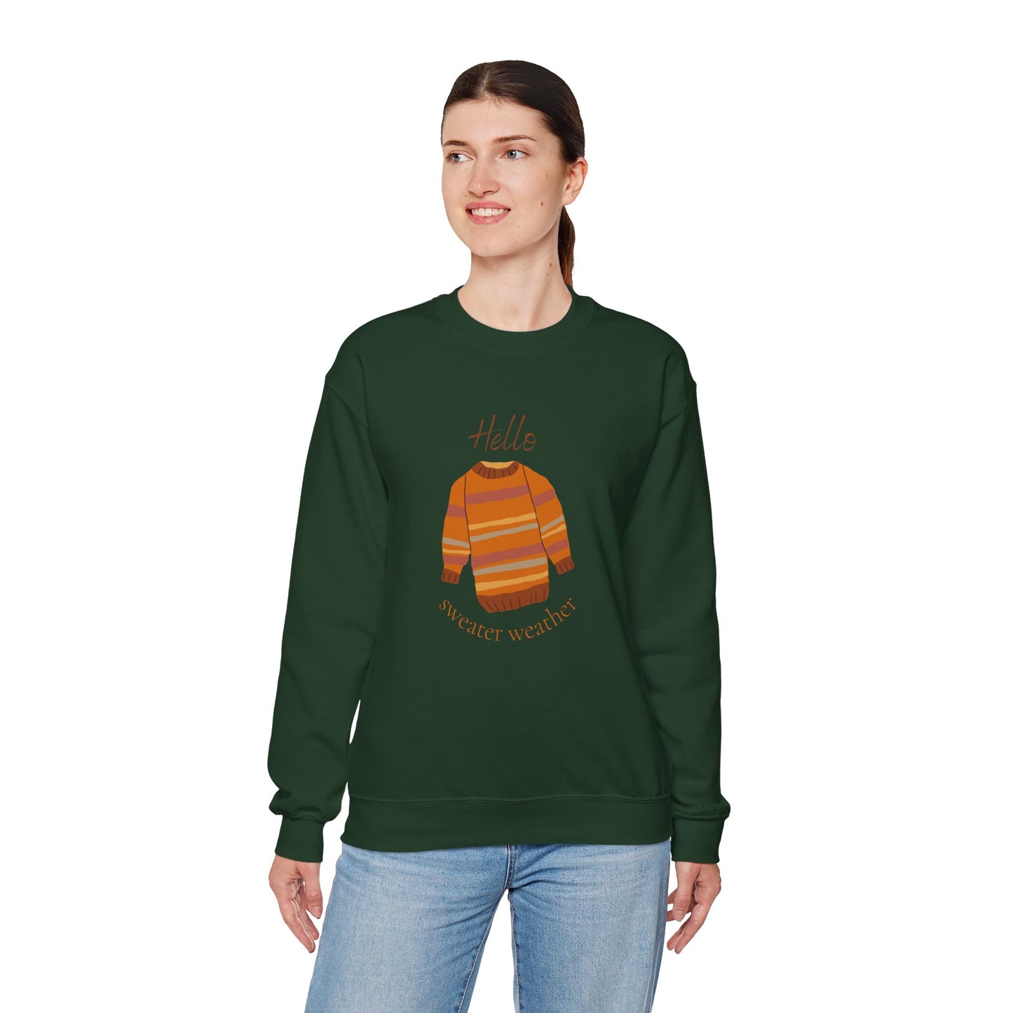 Hello Sweater Weather Unisex Heavy Blend™ Crewneck Sweatshirt