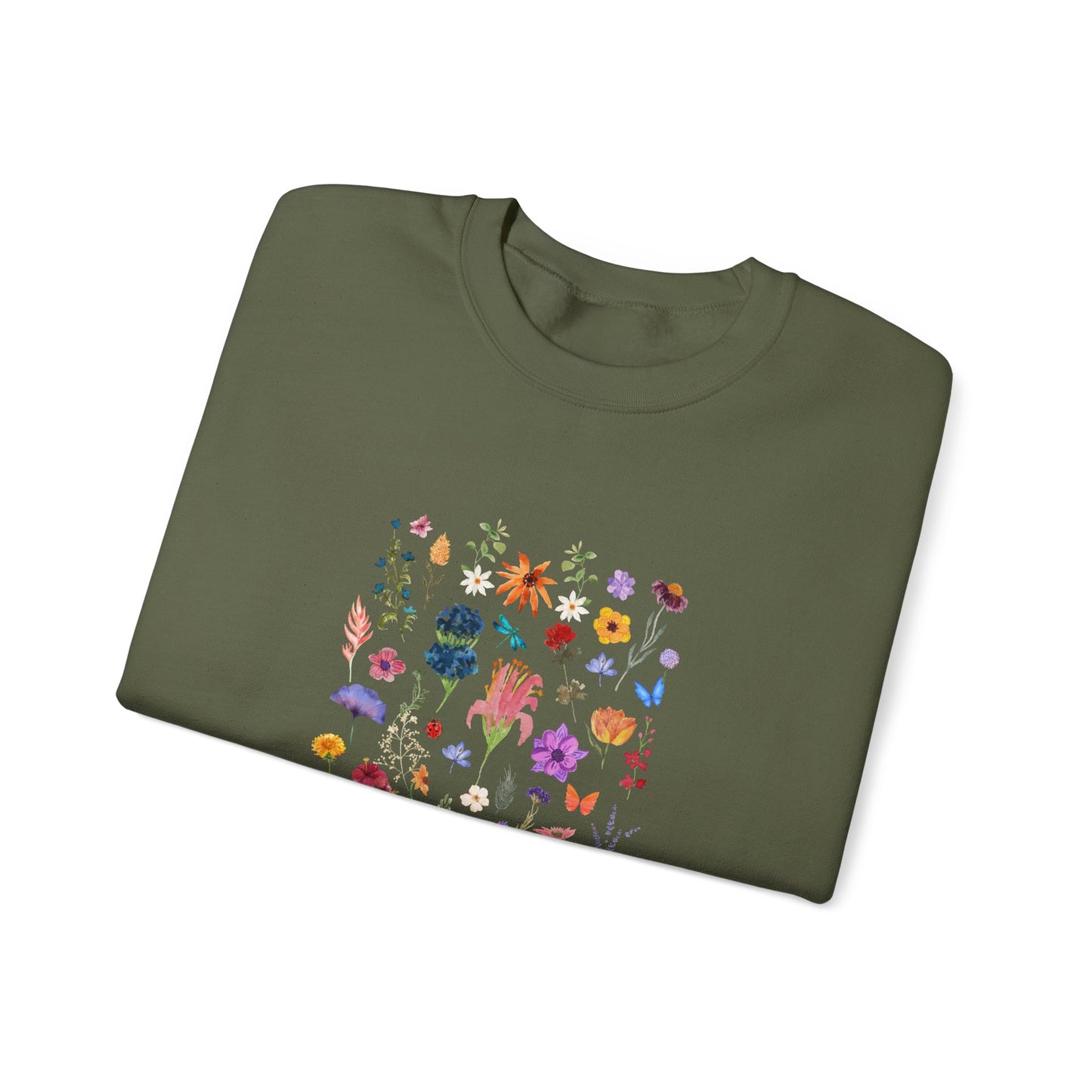 Stay Wild, Flower Child Women's Heavy Blend™ Crewneck Sweatshirt