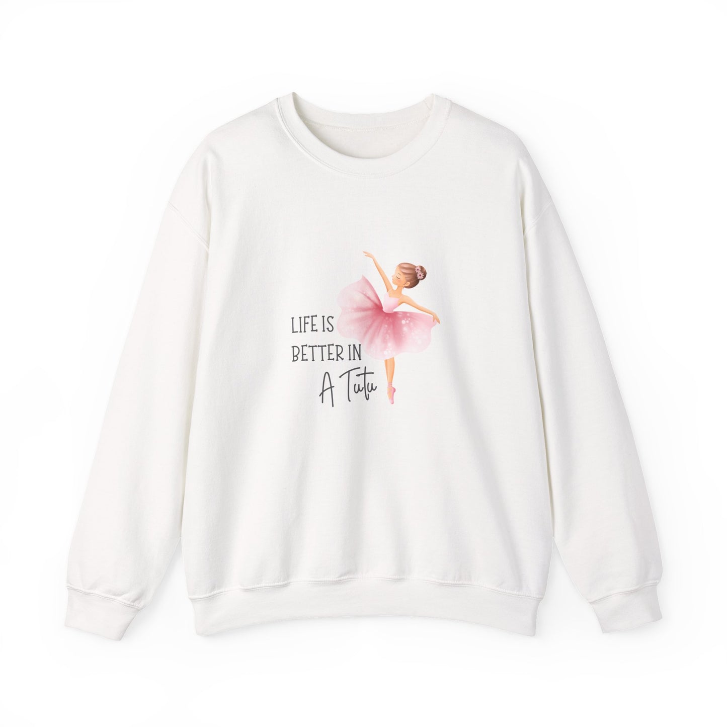 Life Is Better In A Tutu Women's Heavy Blend™ Crewneck Sweatshirt