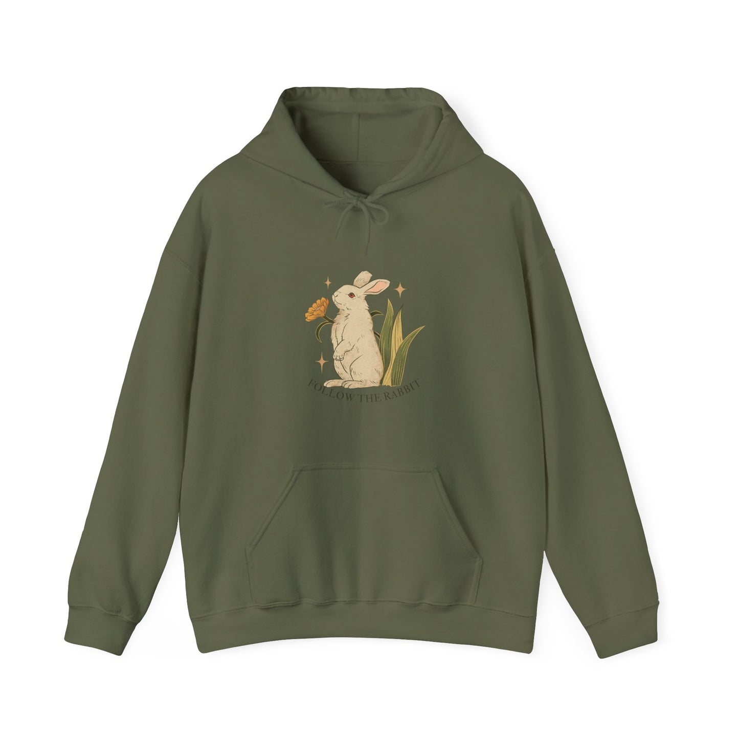 Follow The Rabbit Women's Heavy Blend™ Hooded Sweatshirt
