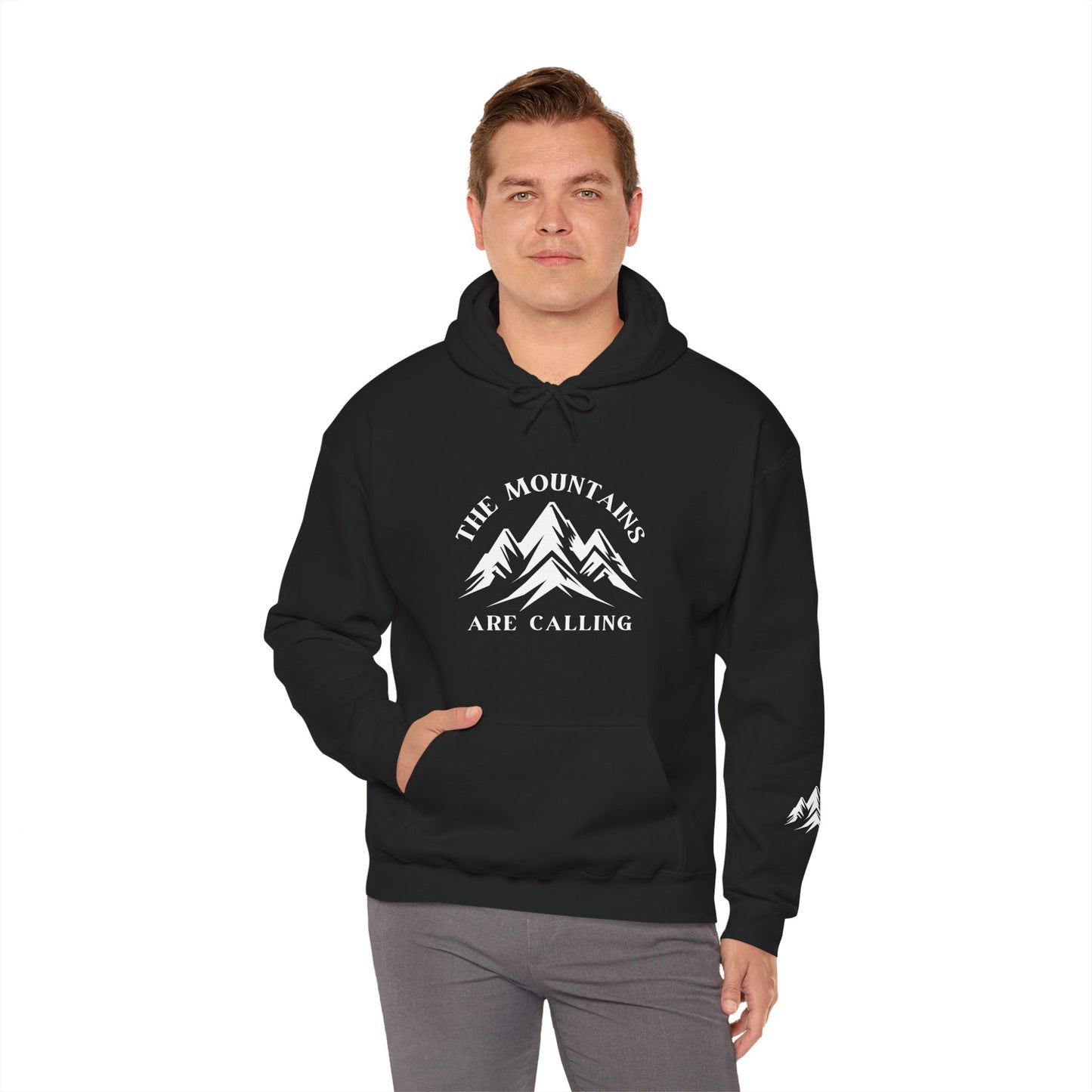 The Mountains Are Calling Unisex Heavy Blend™ Hooded Sweatshirt