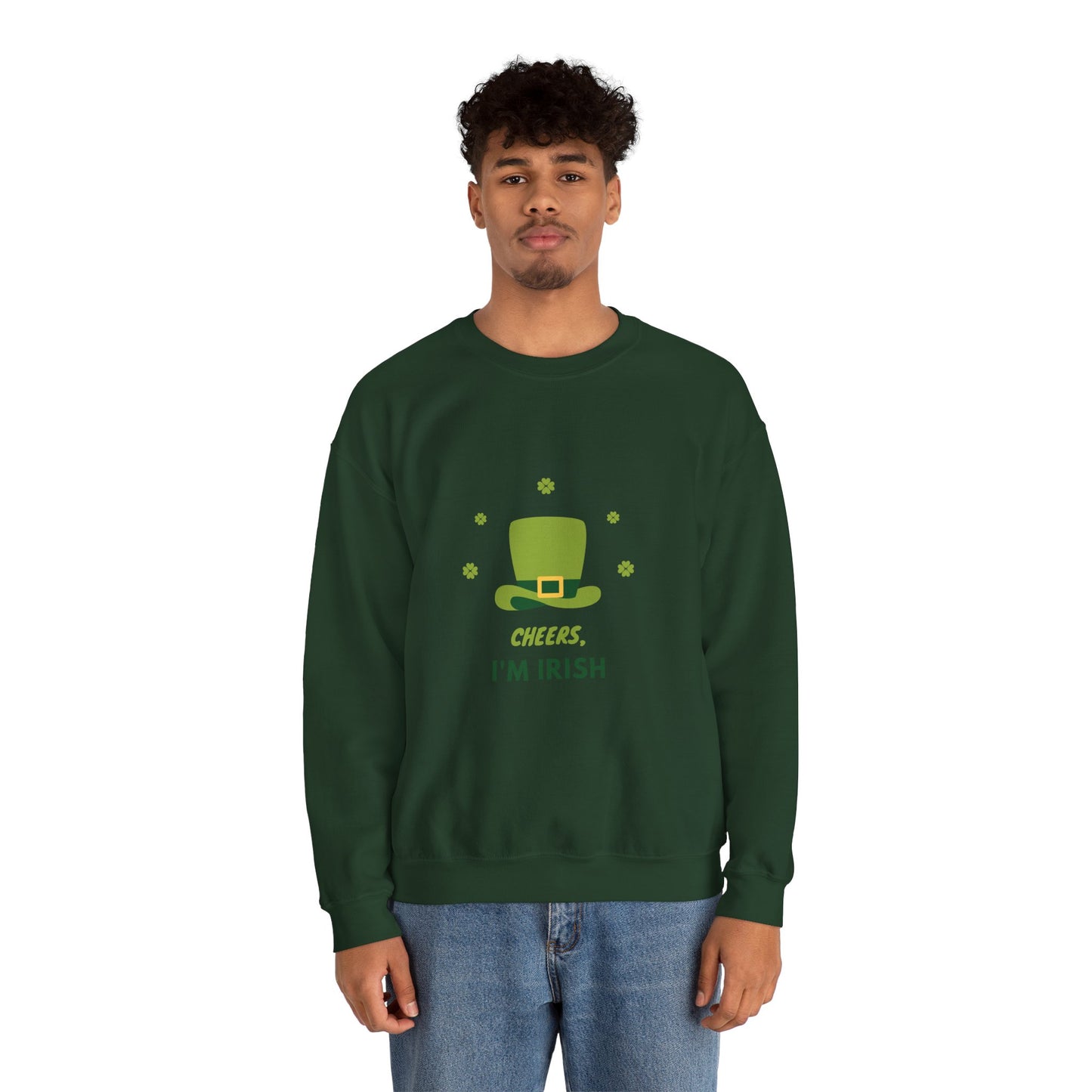 Cheers I'm Irish Unisex Heavy Blend™ Crewneck Sweatshirt