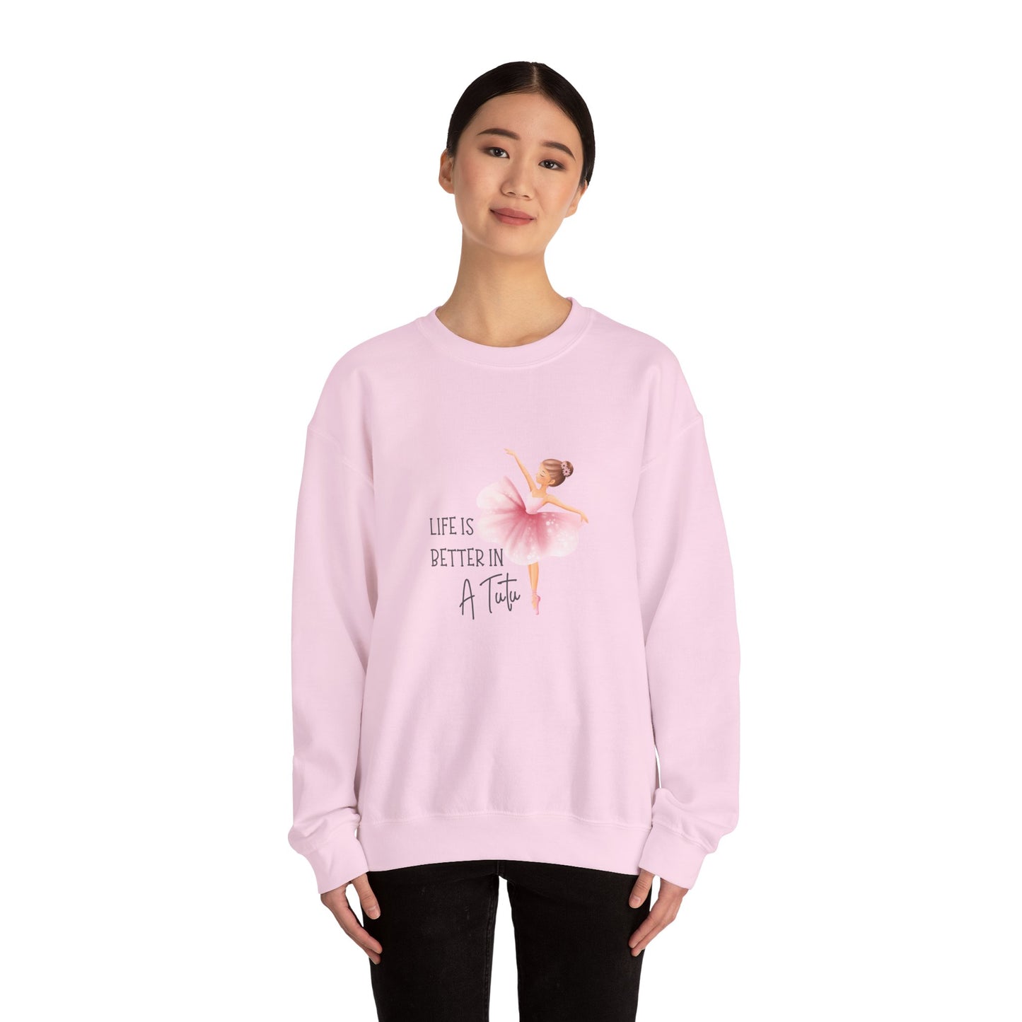 Life Is Better In A Tutu Women's Heavy Blend™ Crewneck Sweatshirt