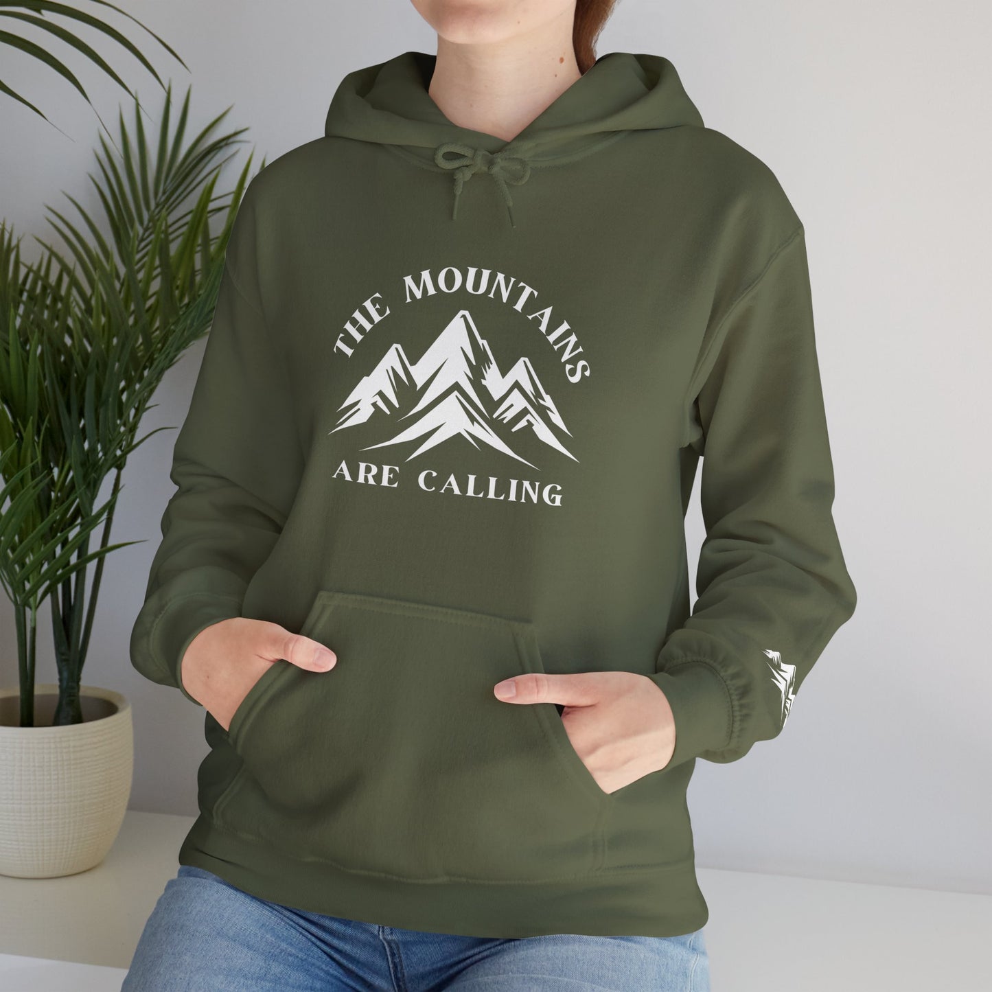 The Mountains Are Calling Unisex Heavy Blend™ Hooded Sweatshirt