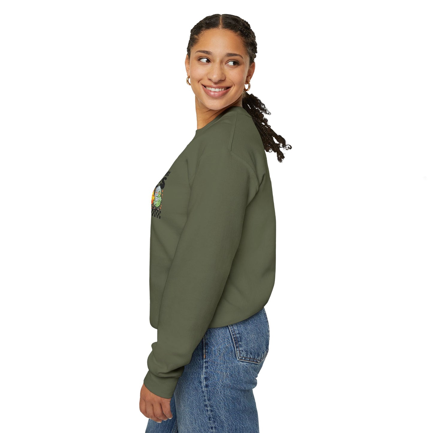 Chilling With My Peeps Unisex Heavy Blend™ Crewneck Sweatshirt (Embroidery Decoration)