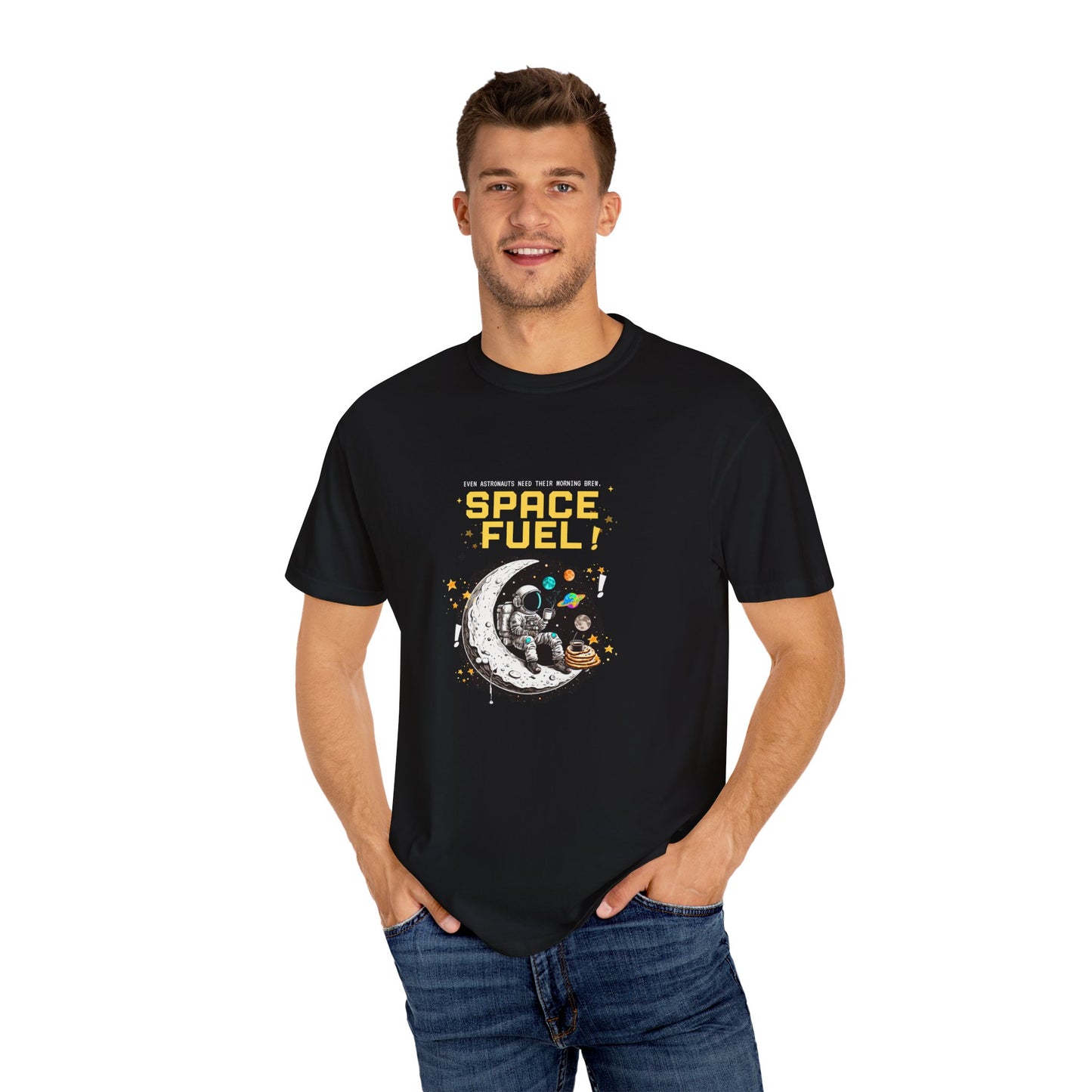 Space Fuel Unisex Garment-Dyed T-shirt
