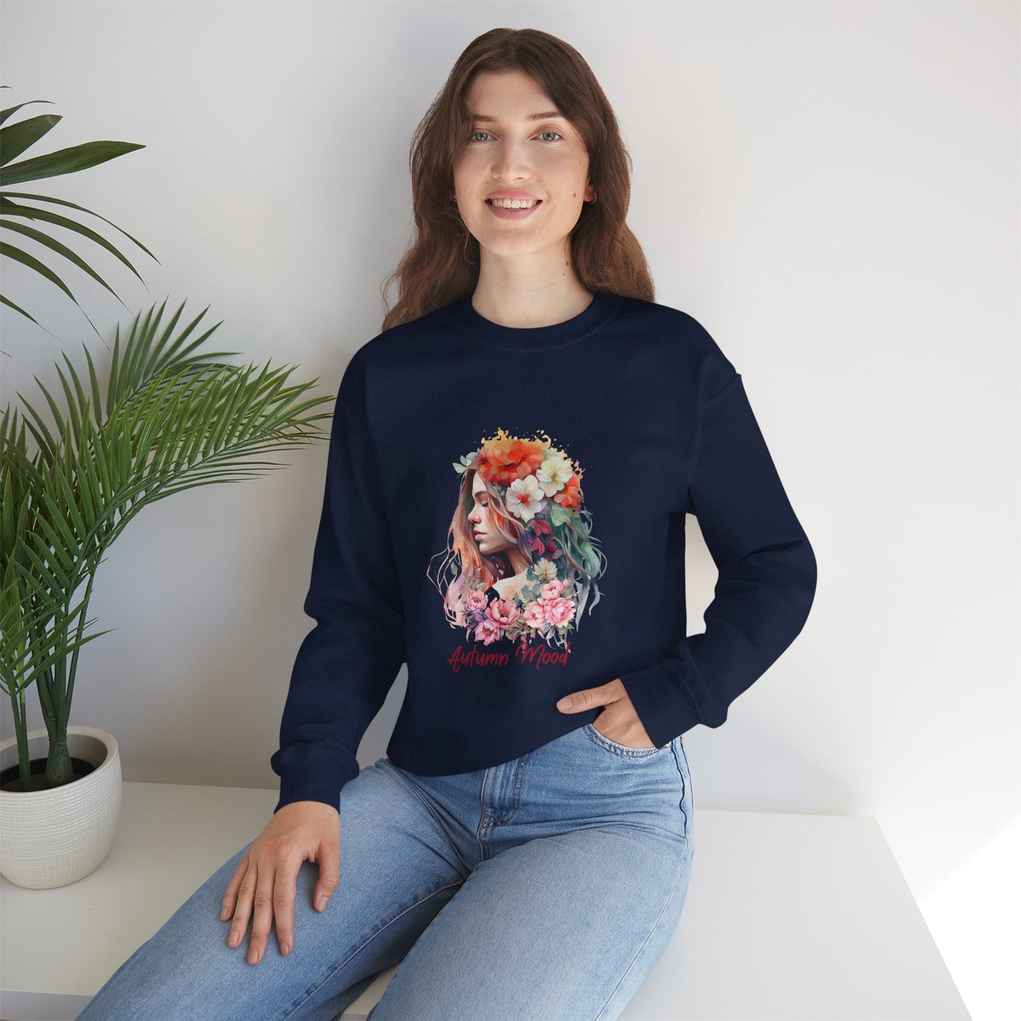 Autumn Mood Women's Heavy Blend™ Crewneck Sweatshirt