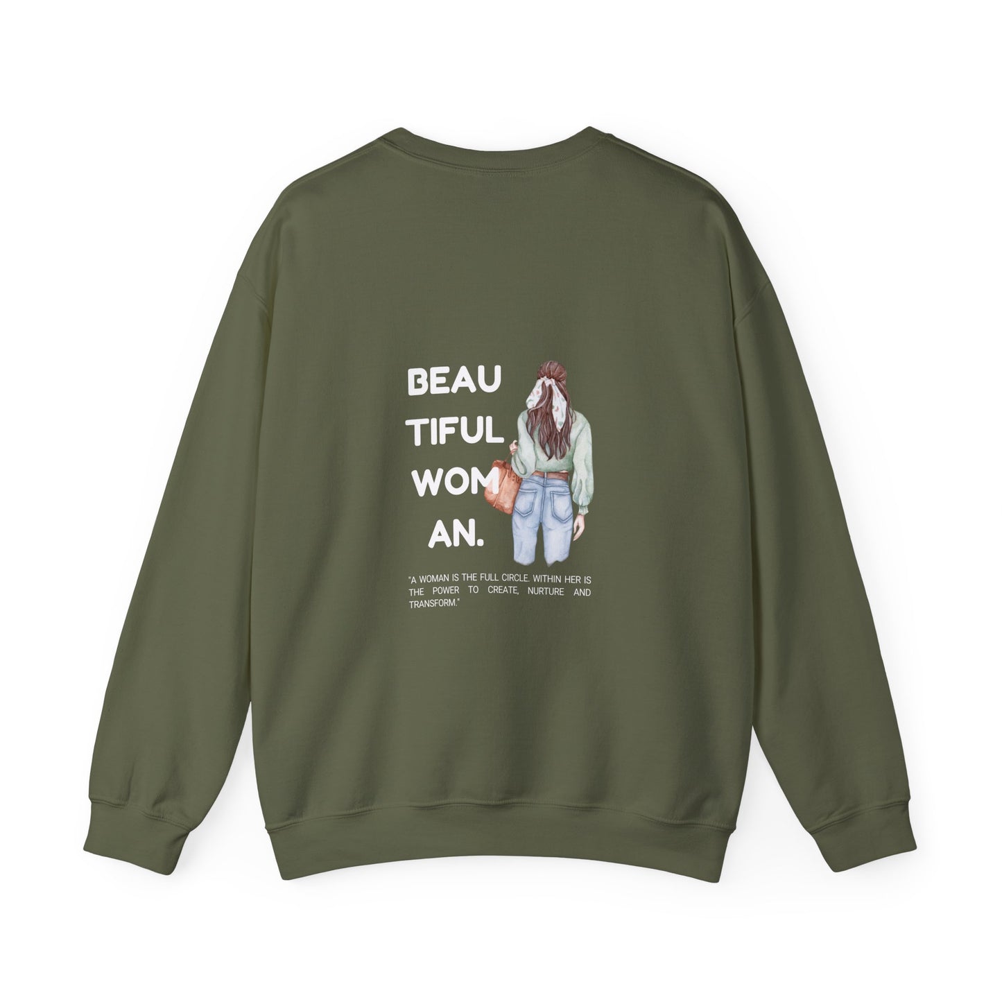 Beautiful Woman Women's Heavy Blend™ Crewneck Sweatshirt