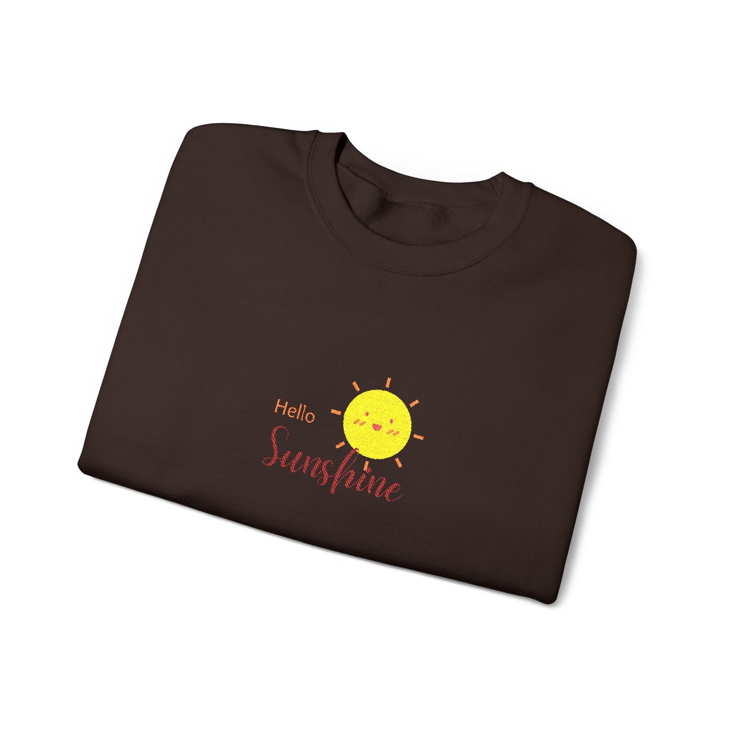 Hello Sunshine Unisex Heavy Blend™ Crewneck Sweatshirt (Embroidery Decoration)