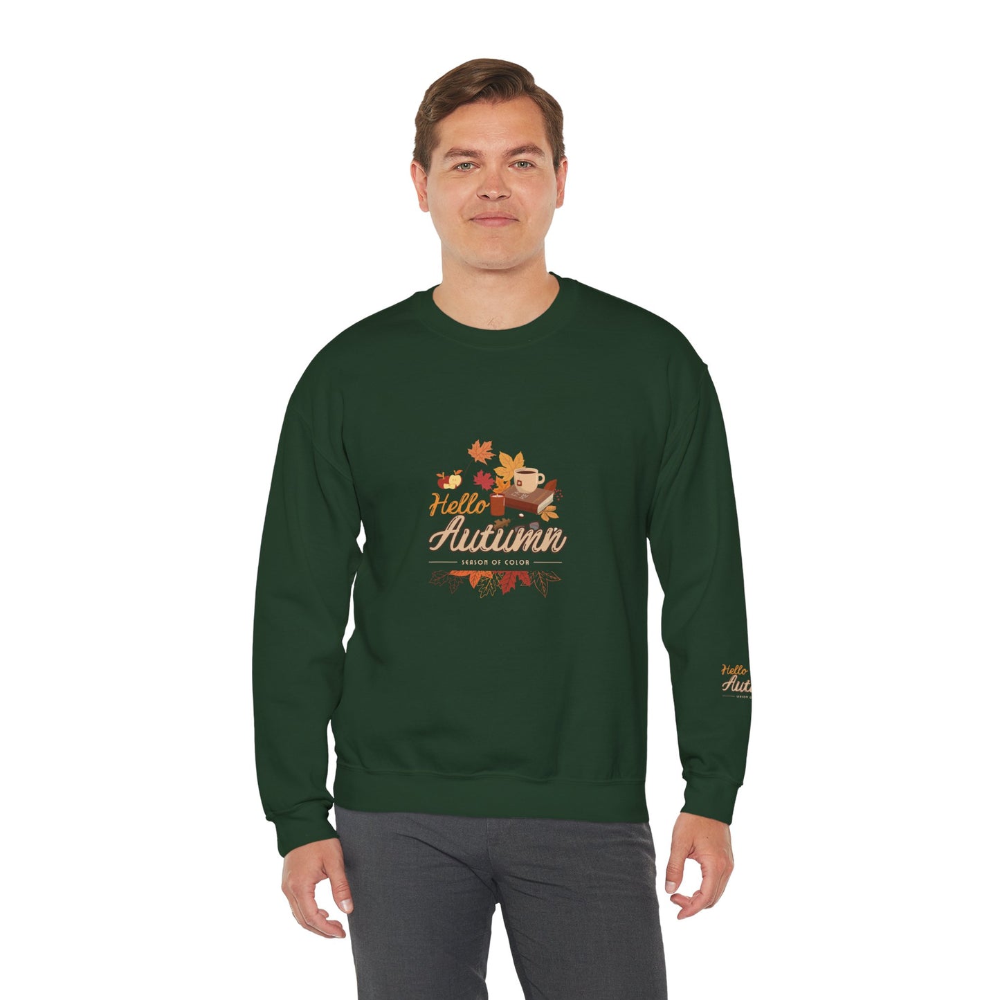 Hello Autumn Season Of Colour Unisex Heavy Blend™ Crewneck Sweatshirt