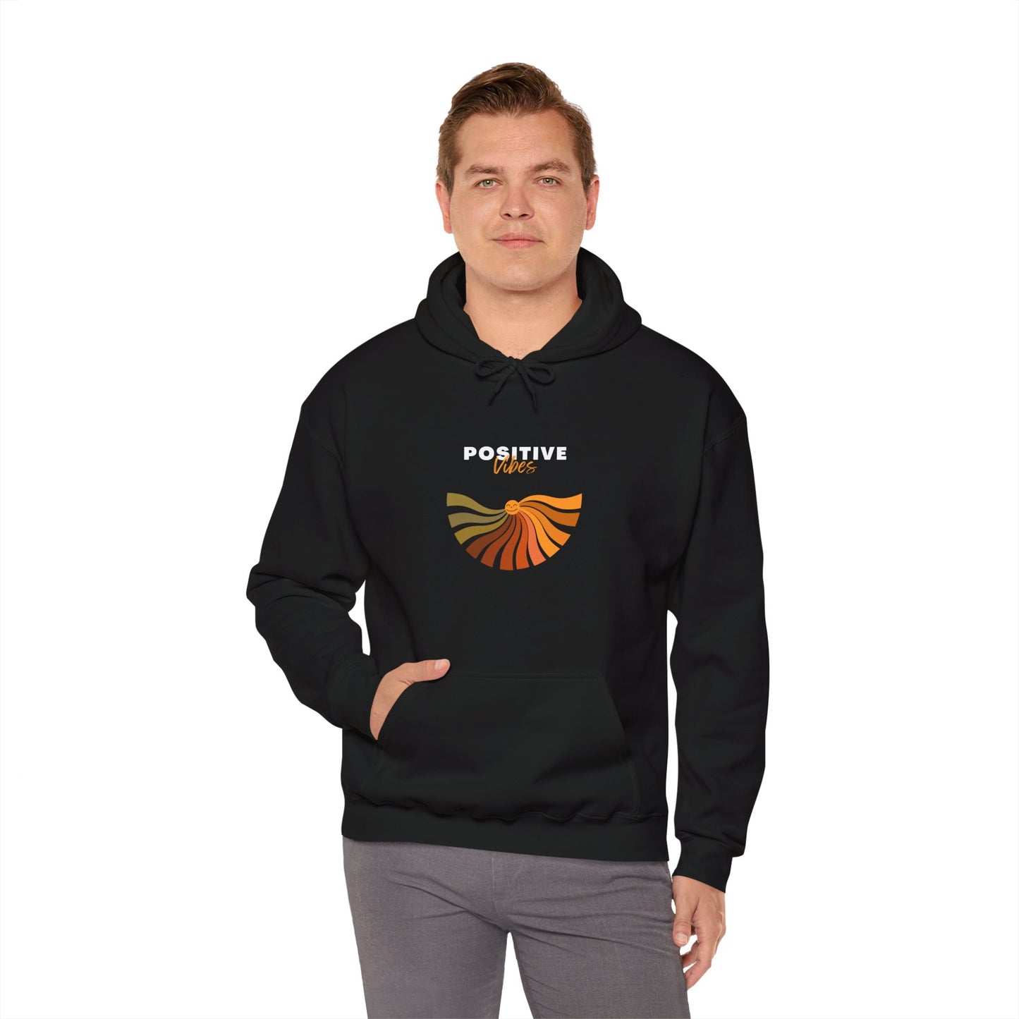 Positive Vibes Unisex Heavy Blend™ Hooded Sweatshirt