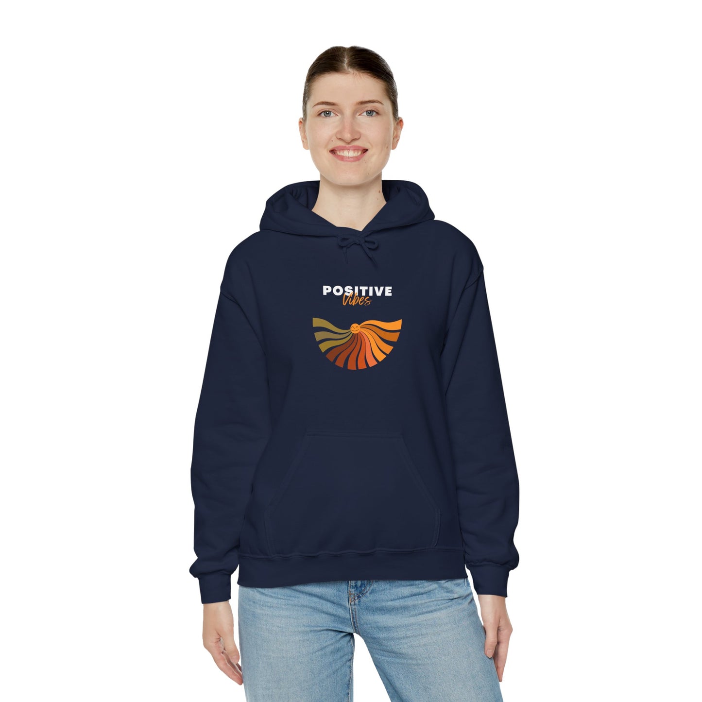 Positive Vibes Unisex Heavy Blend™ Hooded Sweatshirt