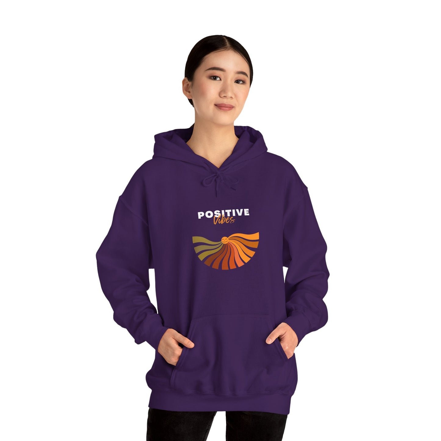 Positive Vibes Unisex Heavy Blend™ Hooded Sweatshirt