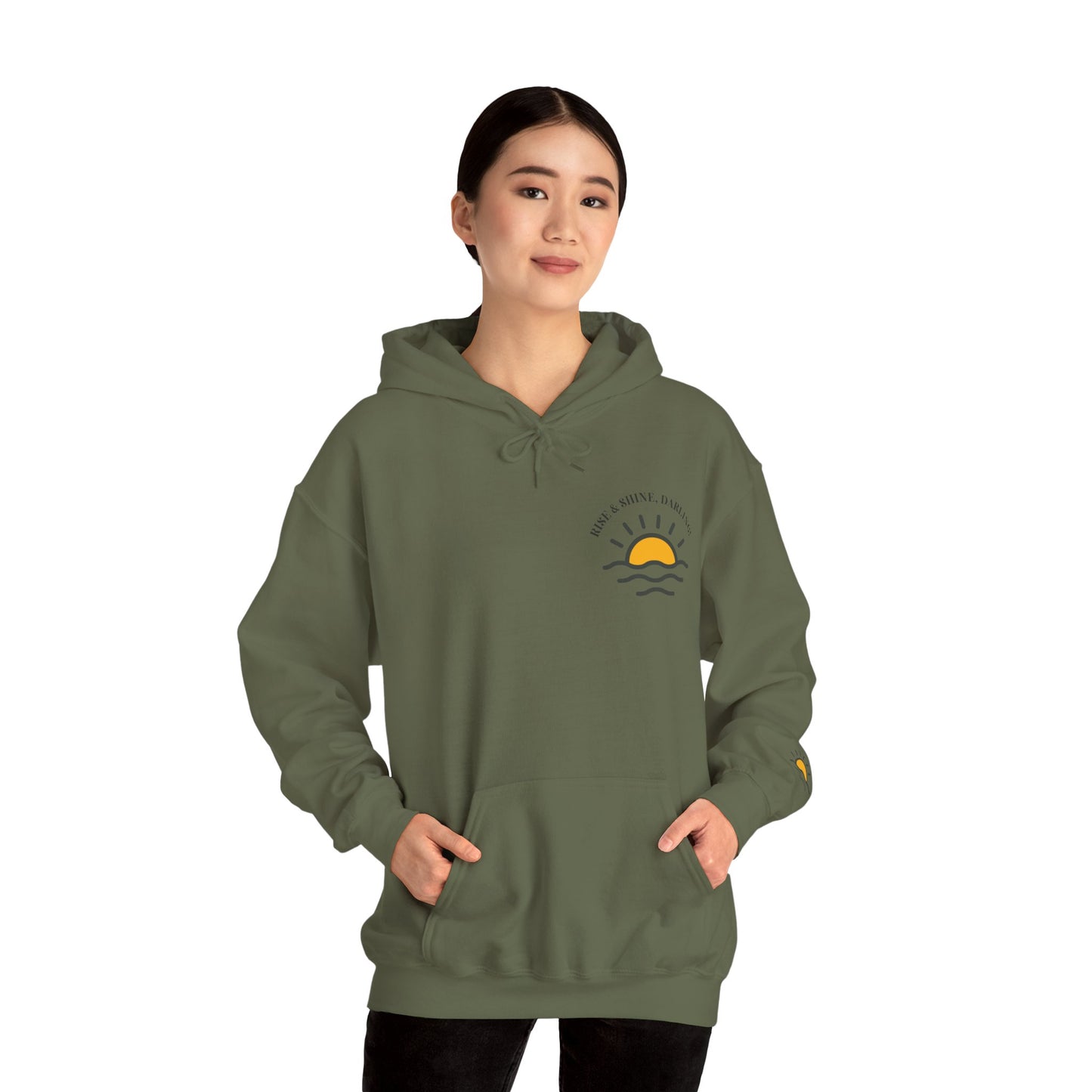 Rise And Shine, Darling! Unisex Heavy Blend™ Hooded Sweatshirt