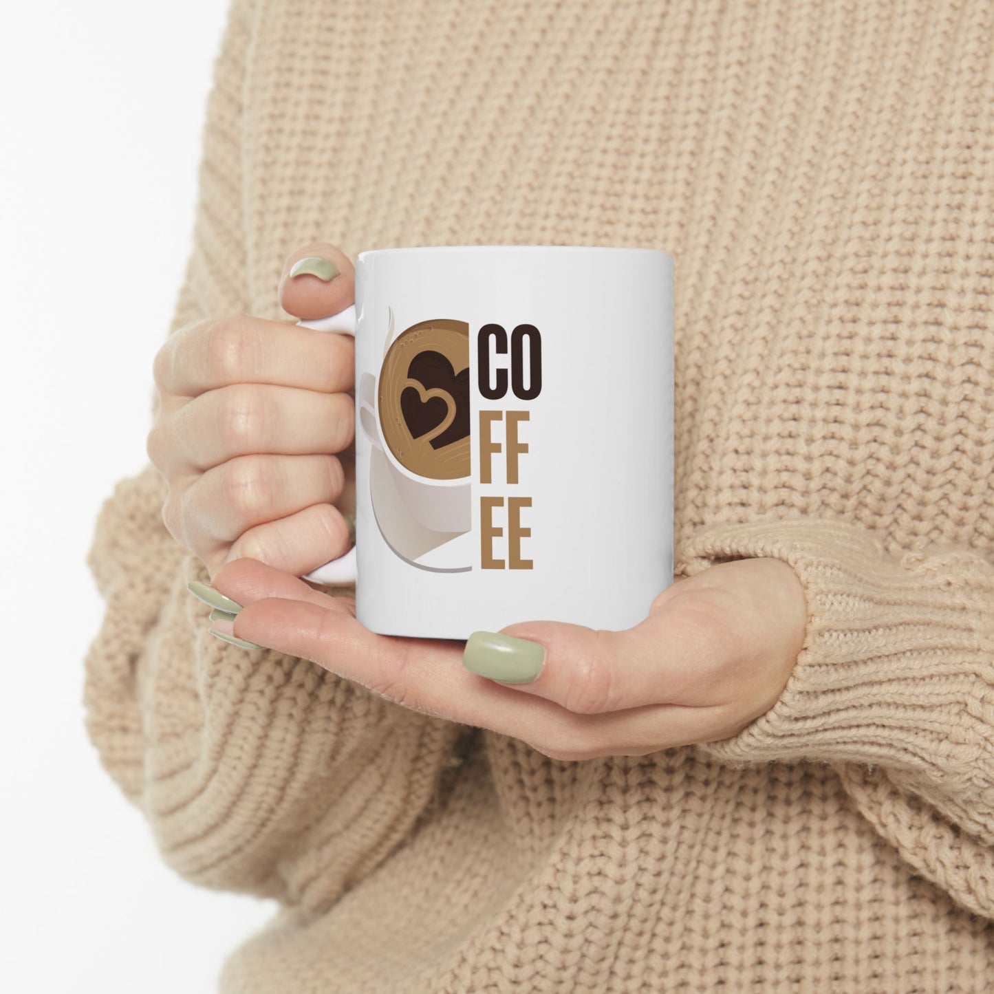 Coffee Ceramic Mug, (11oz, 15oz)