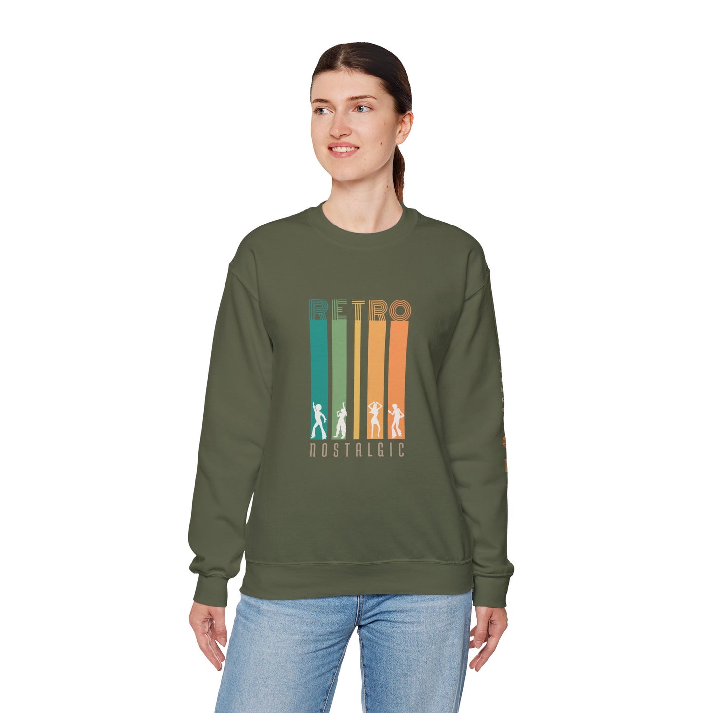Retro Nostalgic Unisex Heavy Blend™ Crewneck Sweatshirt