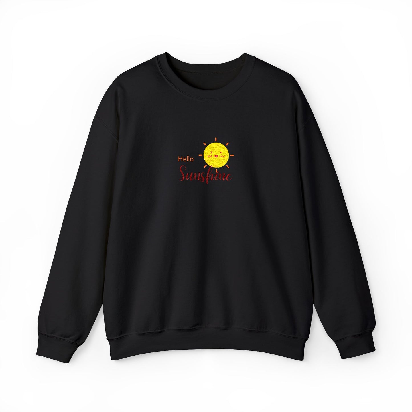 Hello Sunshine Unisex Heavy Blend™ Crewneck Sweatshirt (Embroidery Decoration)