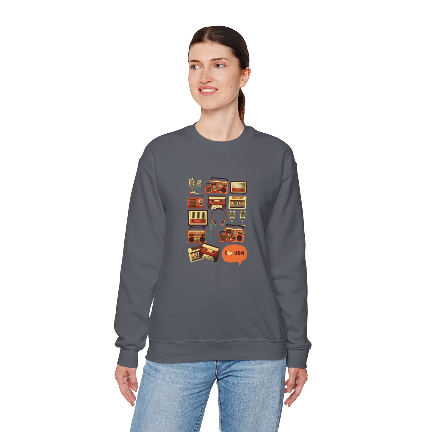 I Love 90's Unisex Heavy Blend™ Crewneck Sweatshirt