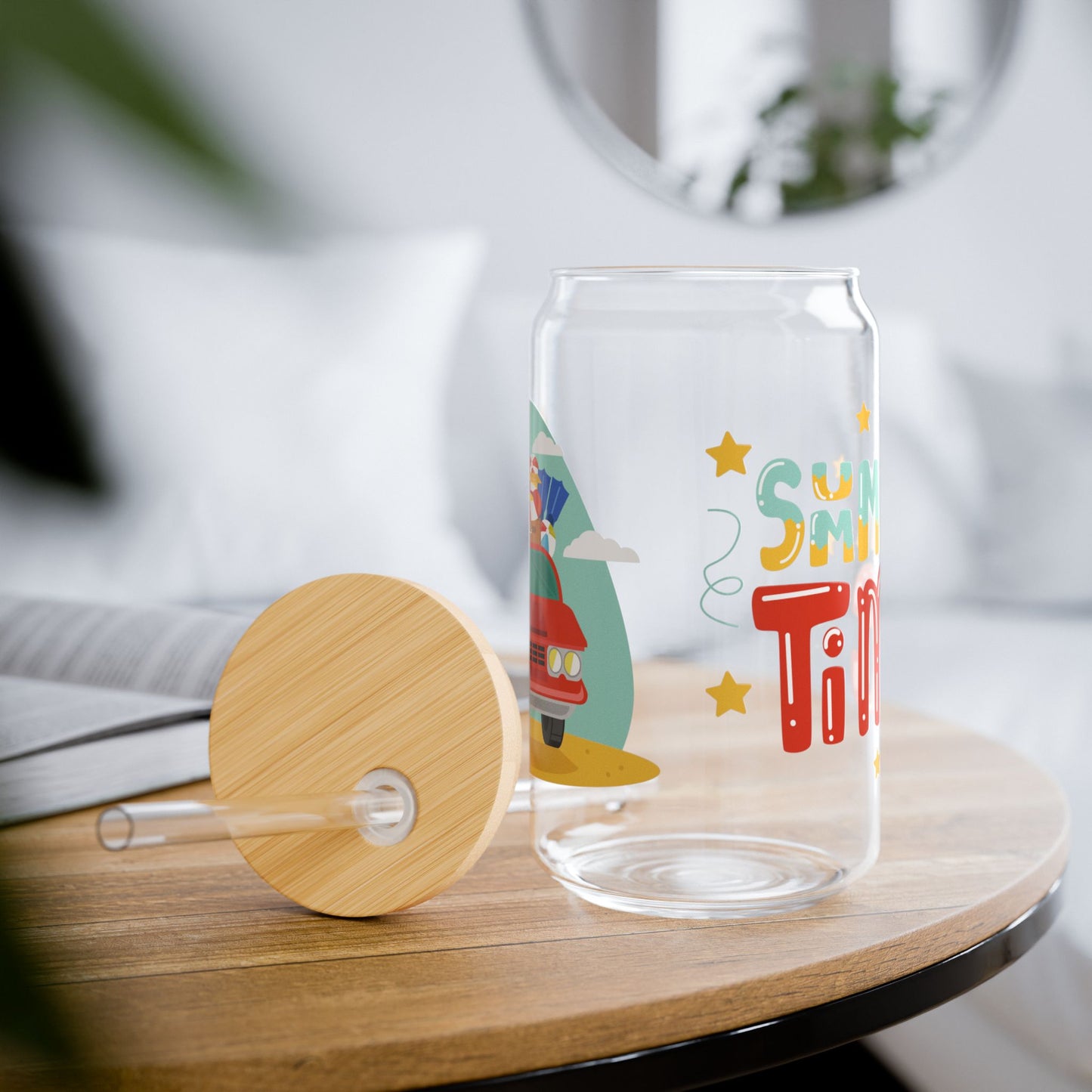 Summer Time Sipper Glass, 16oz