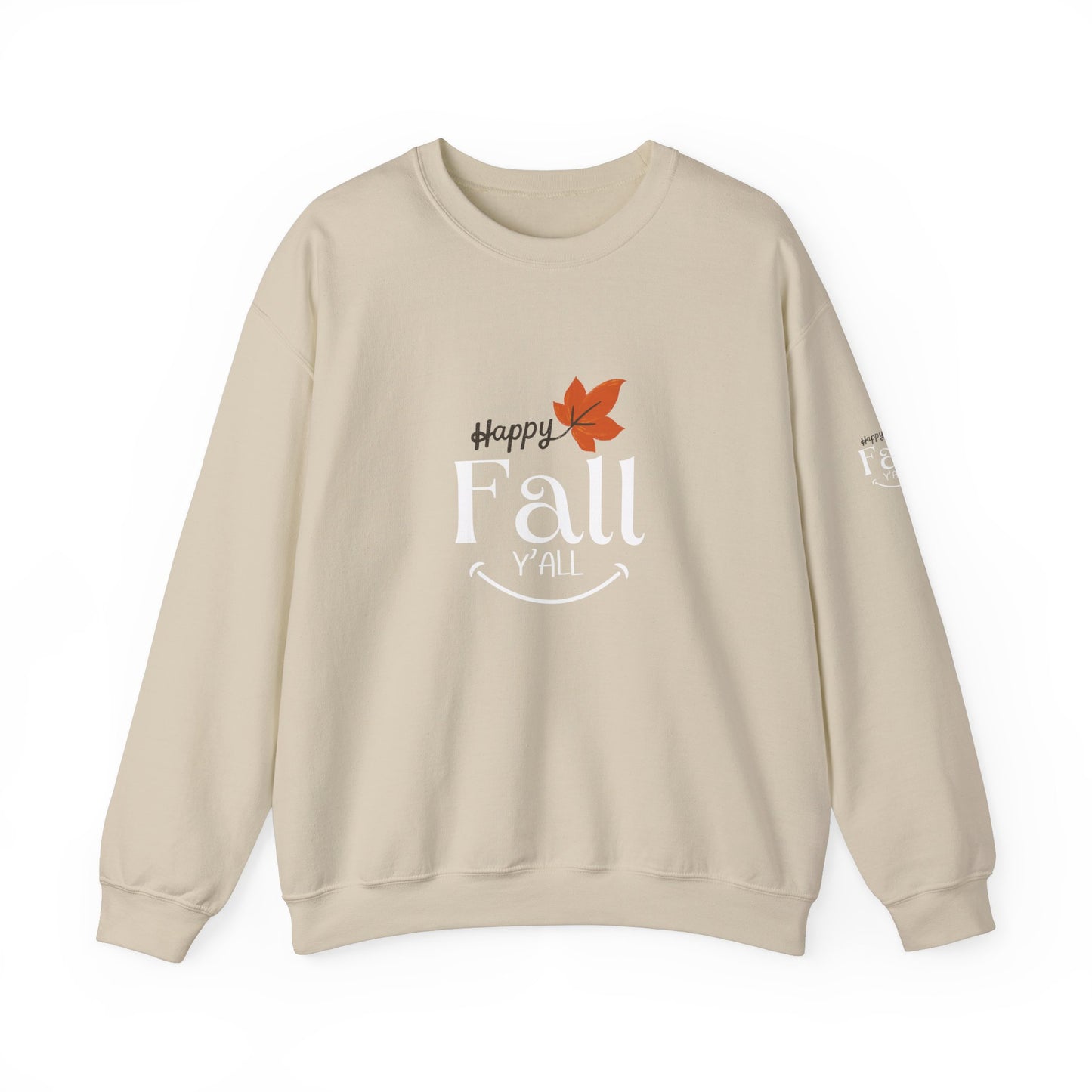 Happy Fall Y'all Unisex Heavy Blend™ Crewneck Sweatshirt