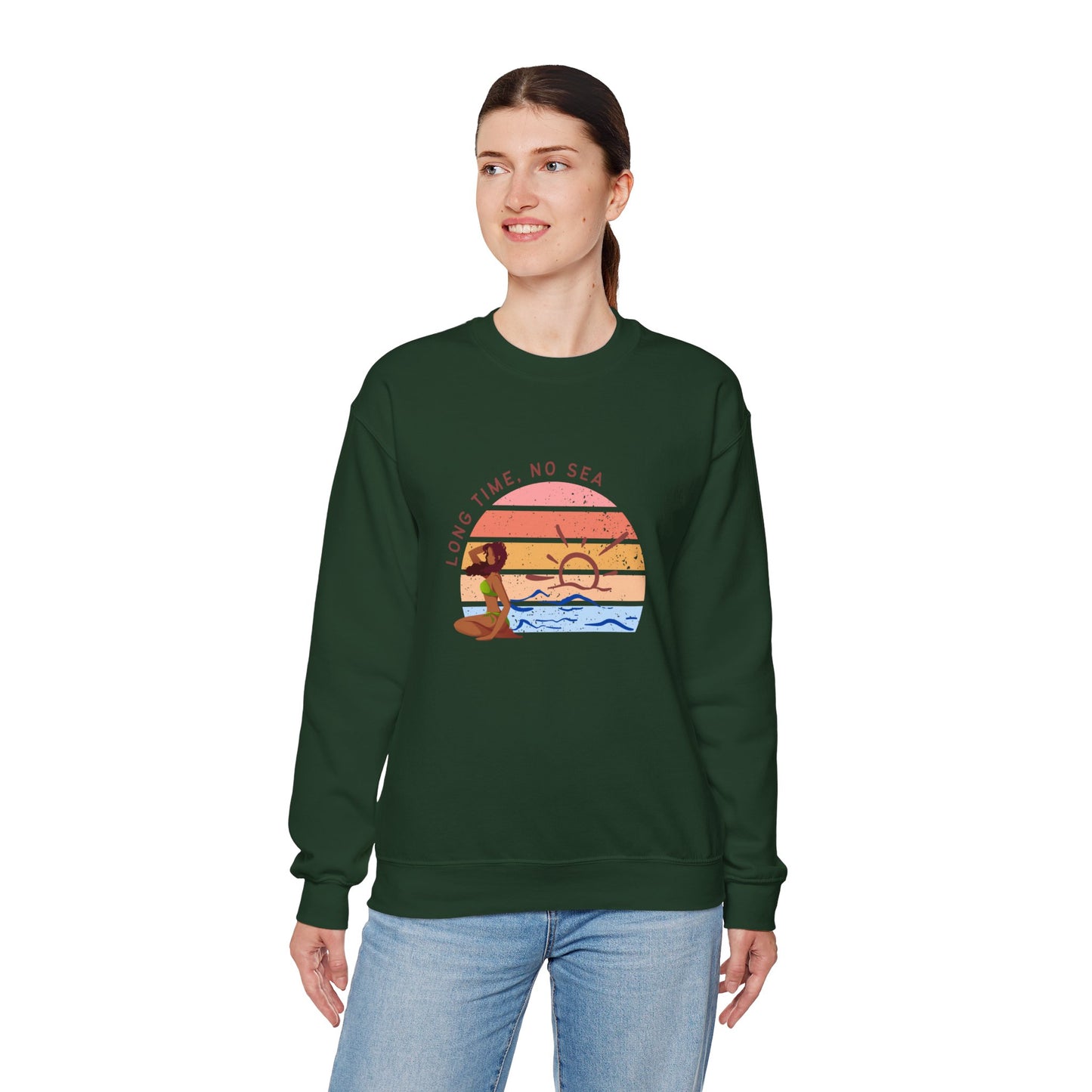 Long Time, No See Women's Heavy Blend™ Crewneck Sweatshirt