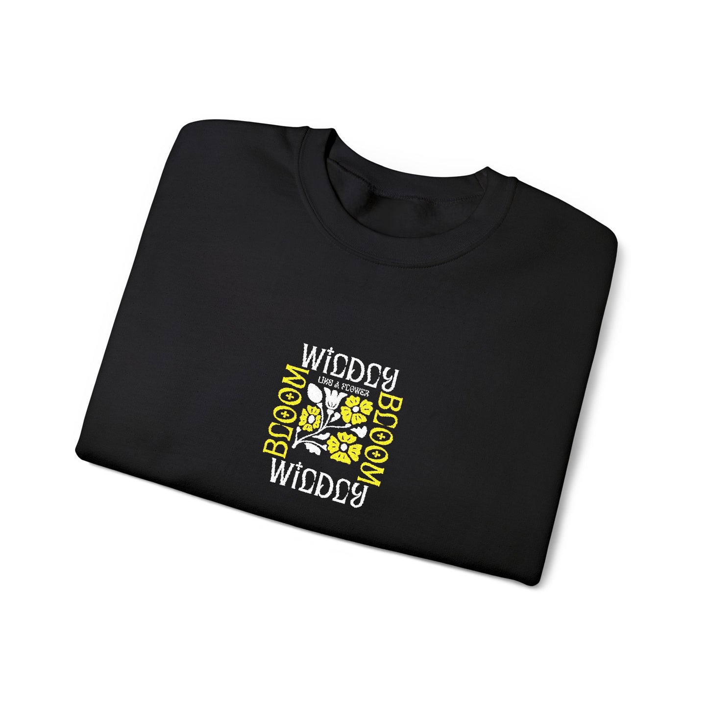 Bloom Wildly Unisex Heavy Blend™ Crewneck Sweatshirt (Embroidery Decoration)