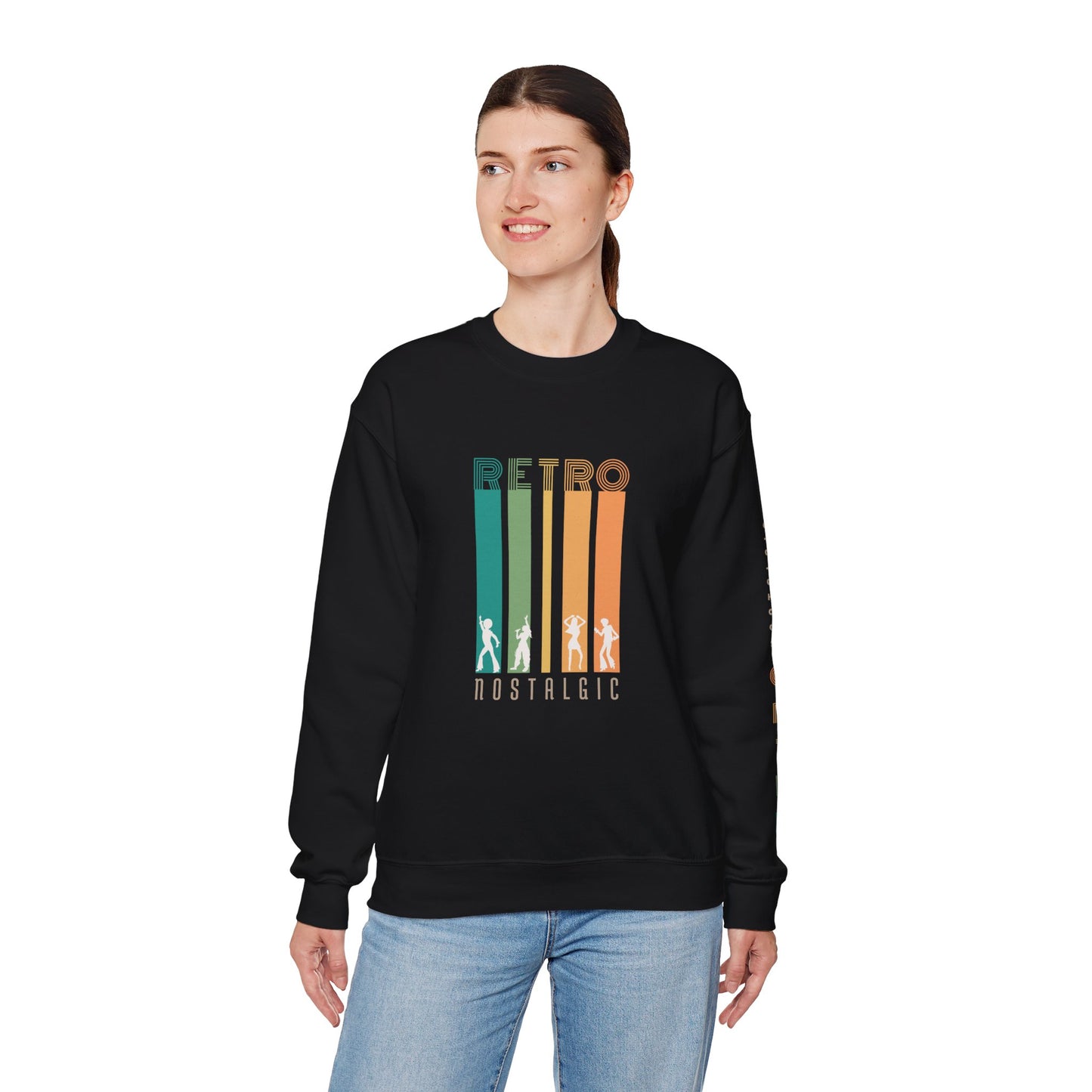 Retro Nostalgic Unisex Heavy Blend™ Crewneck Sweatshirt