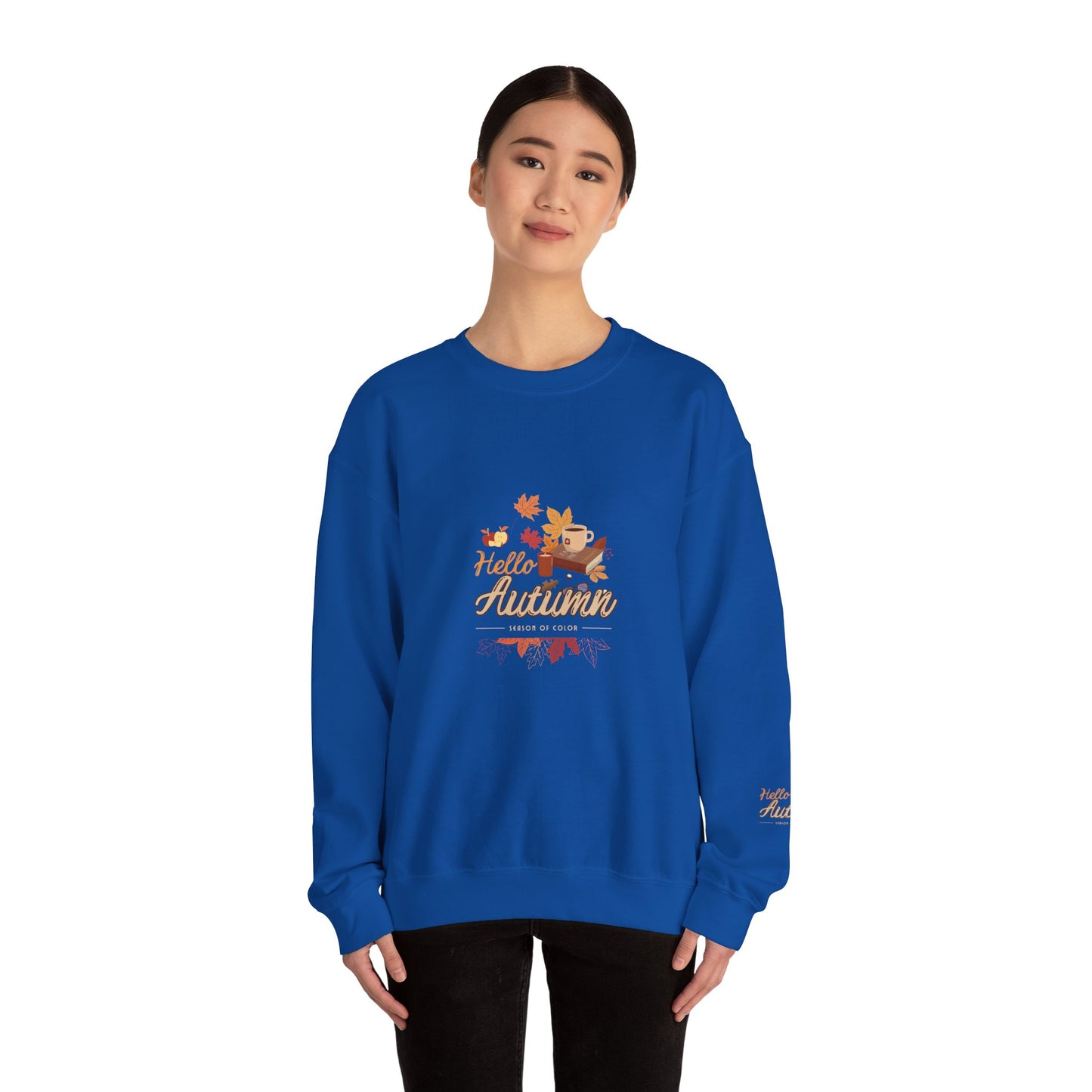 Hello Autumn Season Of Colour Unisex Heavy Blend™ Crewneck Sweatshirt