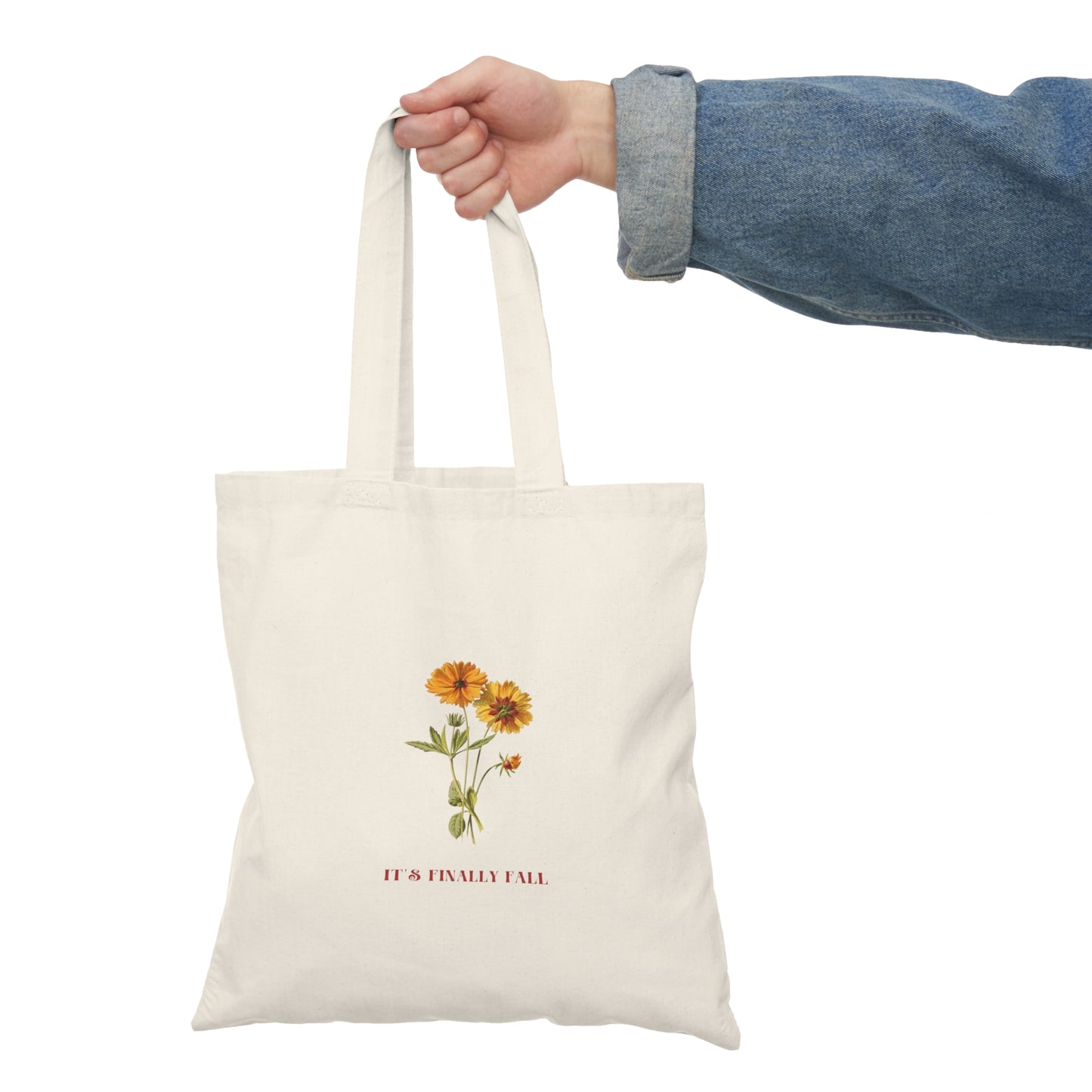 It's Finally Fall Natural Tote Bag