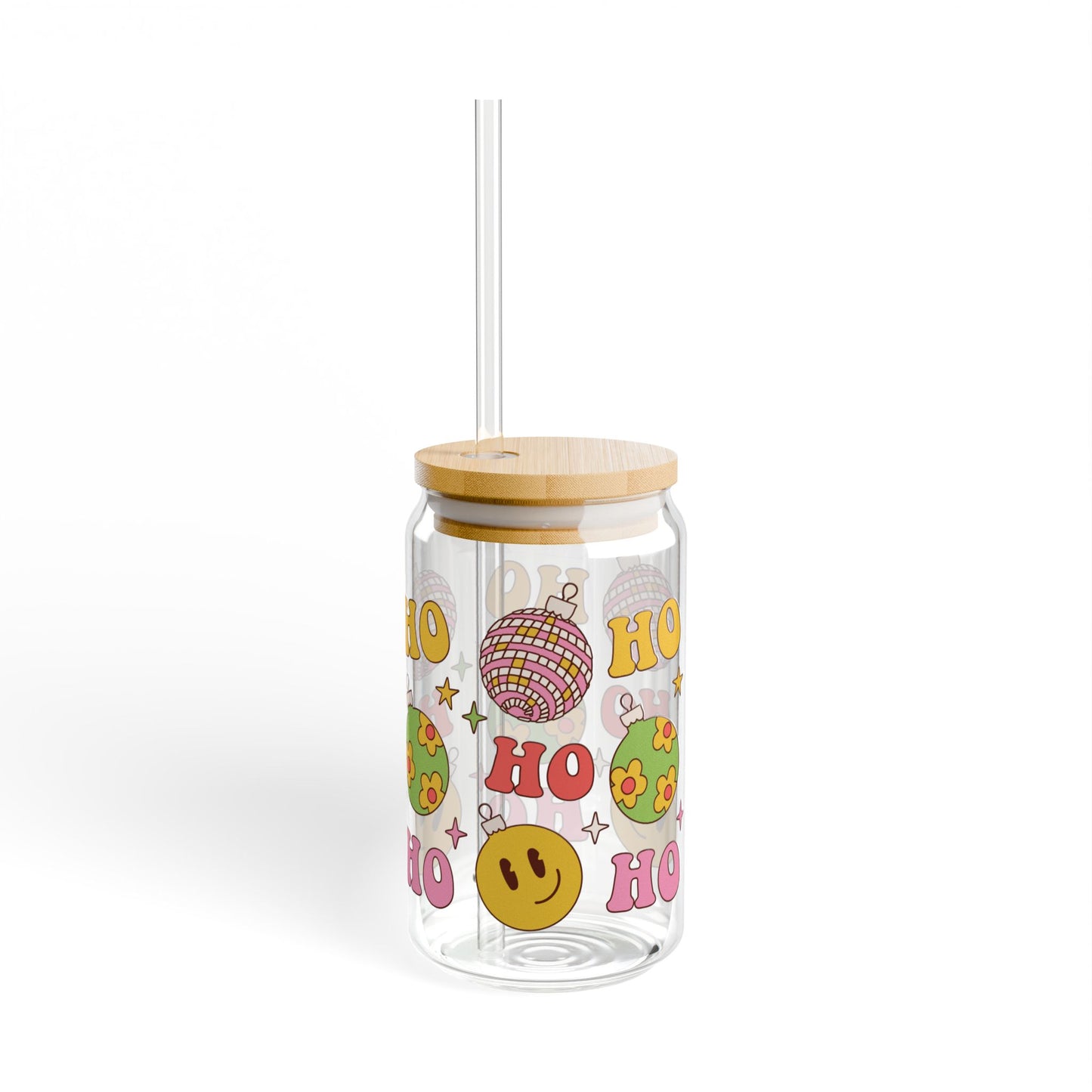 Ho Ho Ho Sipper Glass, 16oz