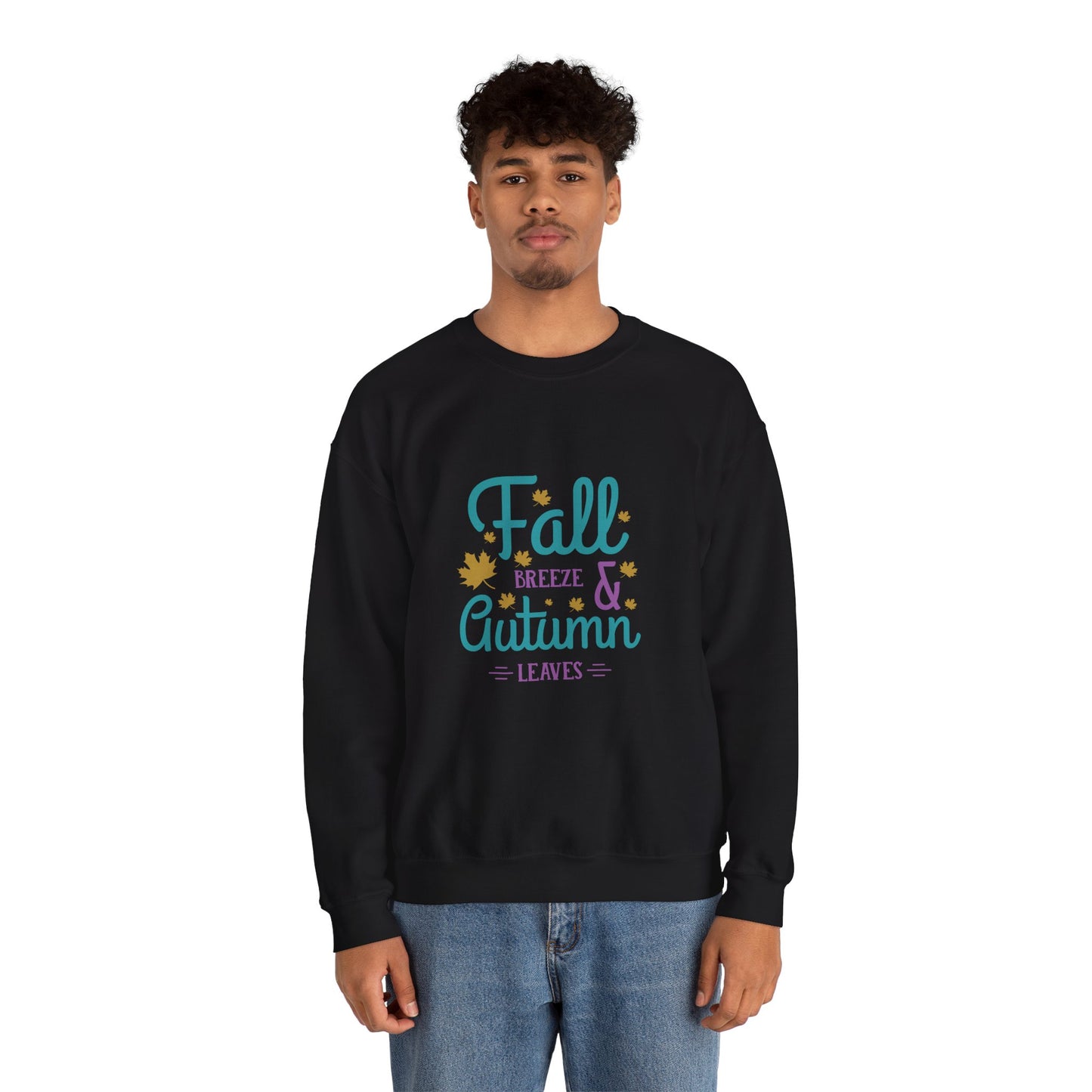 Fall Breeze And Autumn Leaves Unisex Heavy Blend™ Crewneck Sweatshirt
