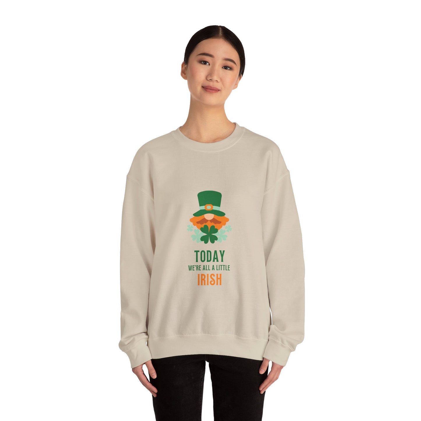 Today We're All A Little Irish Unisex Heavy Blend™ Crewneck Sweatshirt