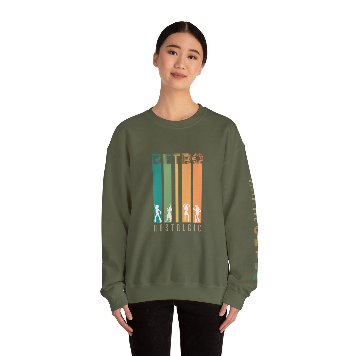 Retro Nostalgic Unisex Heavy Blend™ Crewneck Sweatshirt