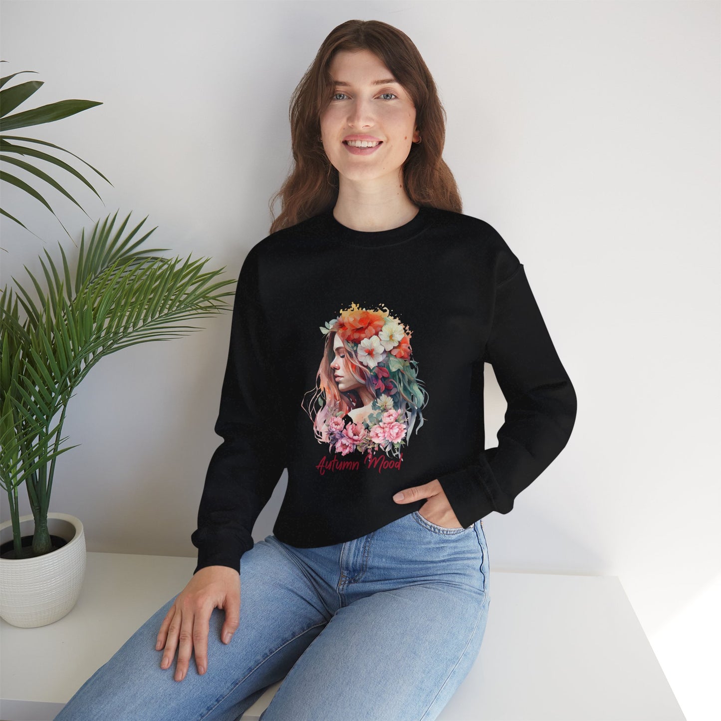 Autumn Mood Women's Heavy Blend™ Crewneck Sweatshirt