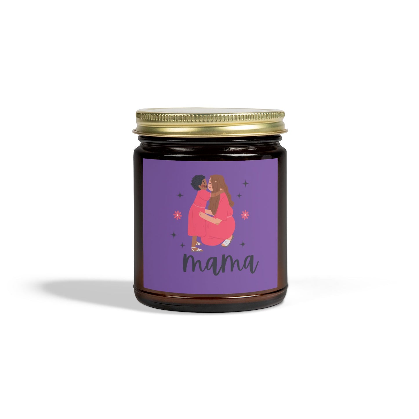 Mama Lavender Scented Candles, Coconut Apricot Wax (9oz)