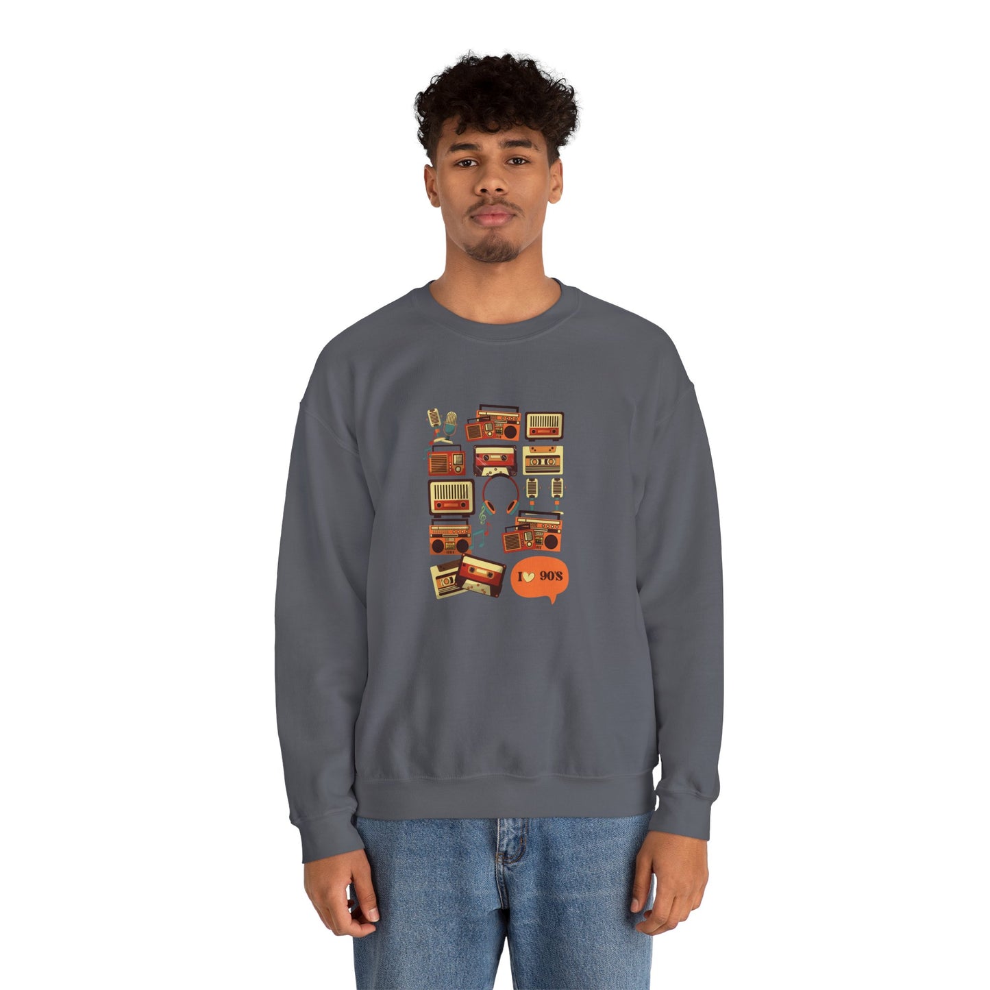I Love 90's Unisex Heavy Blend™ Crewneck Sweatshirt