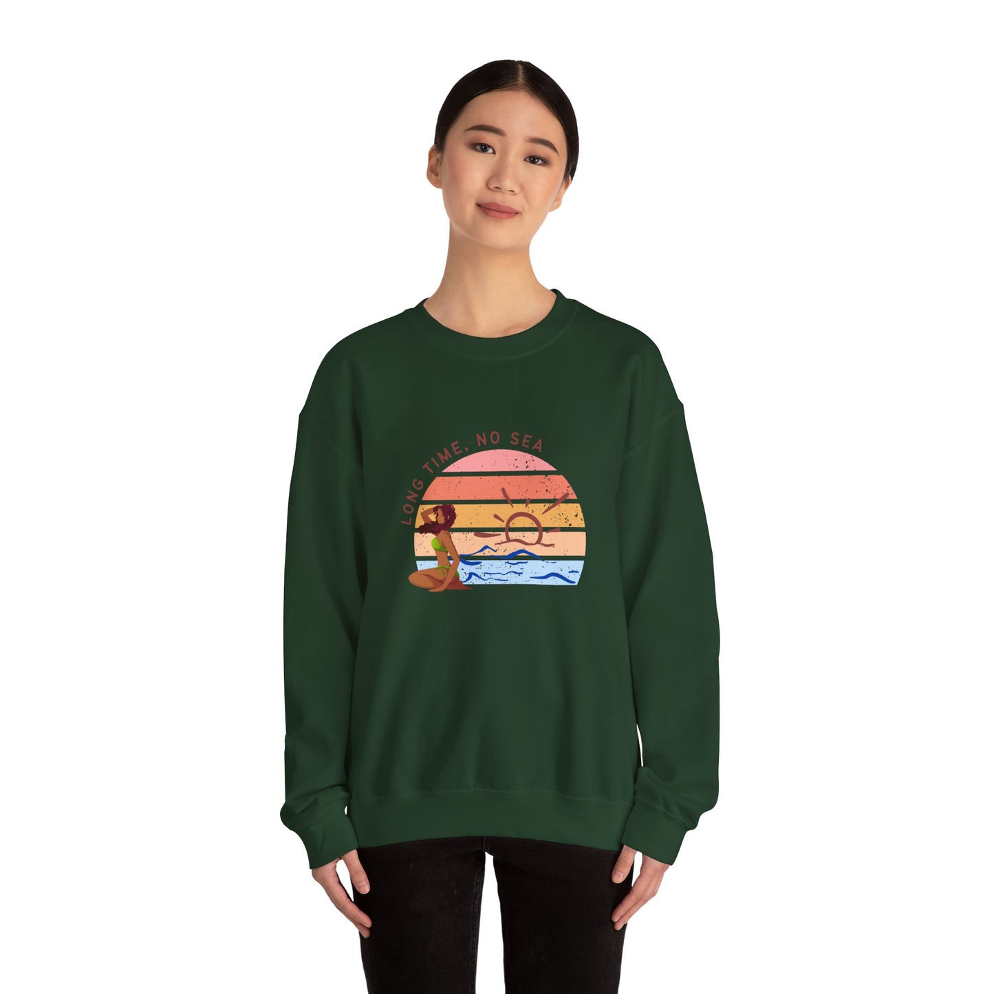 Long Time, No See Women's Heavy Blend™ Crewneck Sweatshirt
