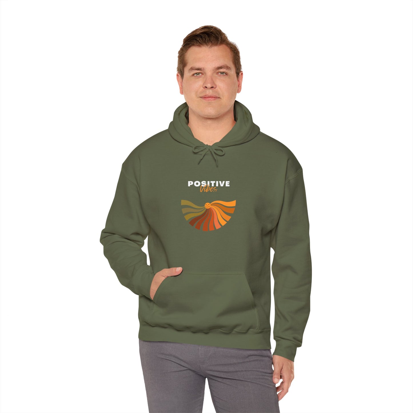 Positive Vibes Unisex Heavy Blend™ Hooded Sweatshirt